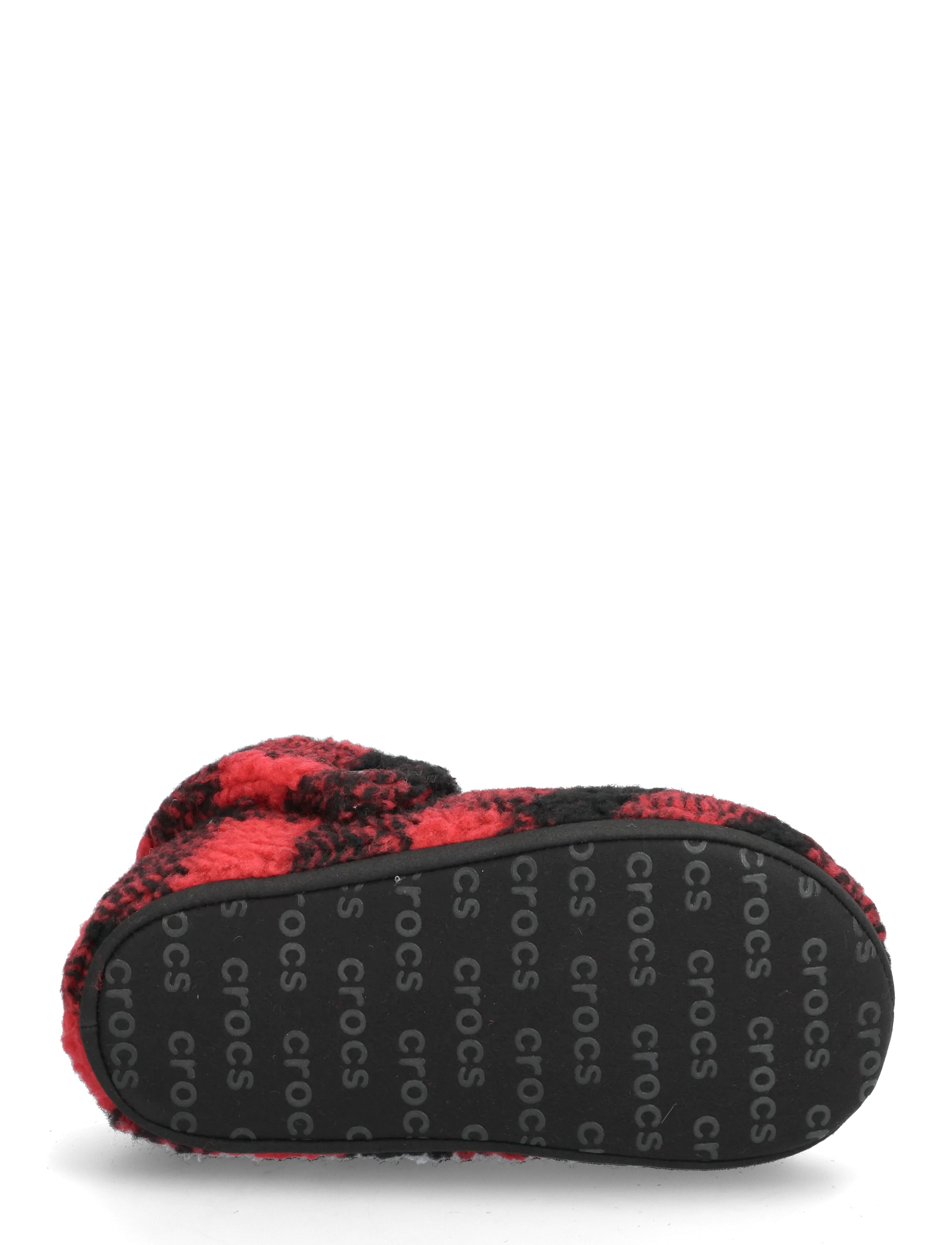Crocs - ClassicBuffCheckCozzzySlipperK - varsity red/black - 4