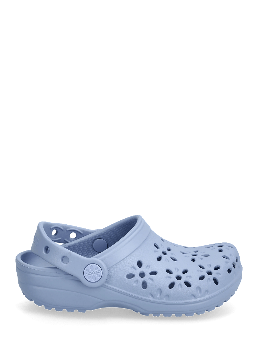 Crocs - Classic Floral Cut Out Clog K - clogs - blue haze - 1