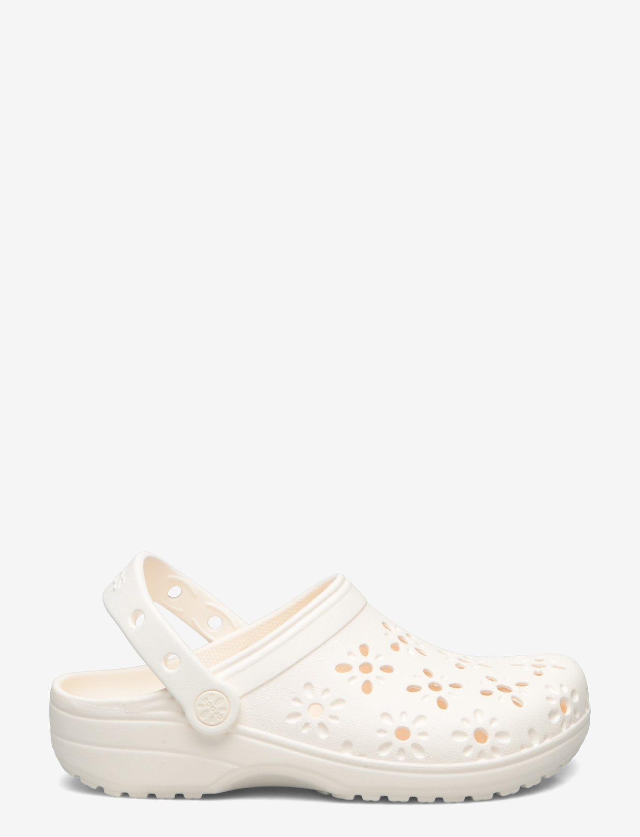 Crocs - Classic Floral Cut Out Clog K - crocksid - chalk - 1