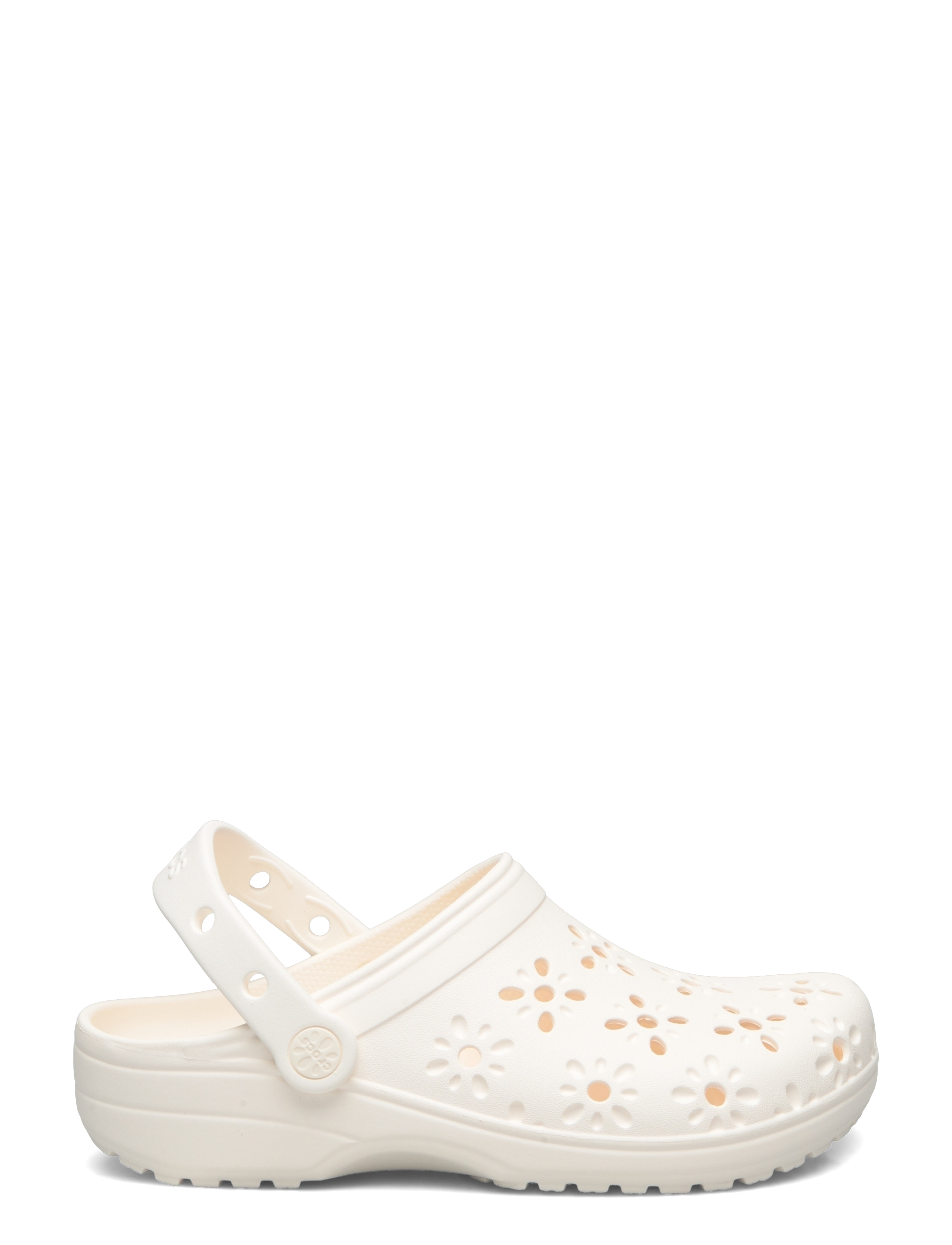 Crocs - Classic Floral Cut Out Clog K - clogs - chalk - 1