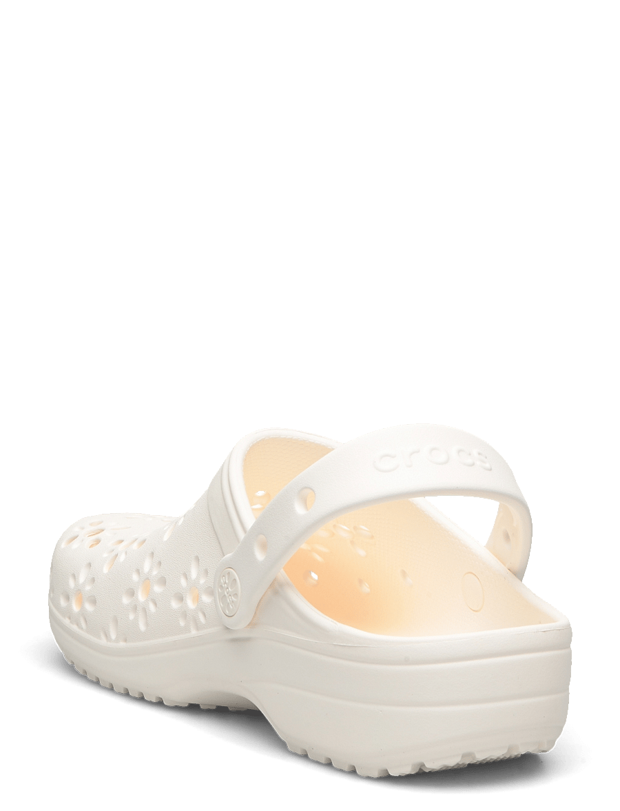 Crocs - Classic Floral Cut Out Clog K - clogs - chalk - 2