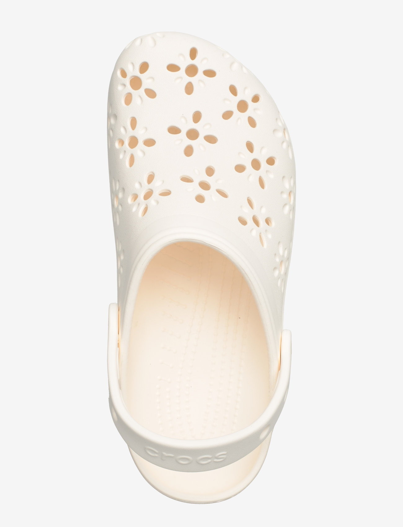Crocs - Classic Floral Cut Out Clog K - crocksid - chalk - 3