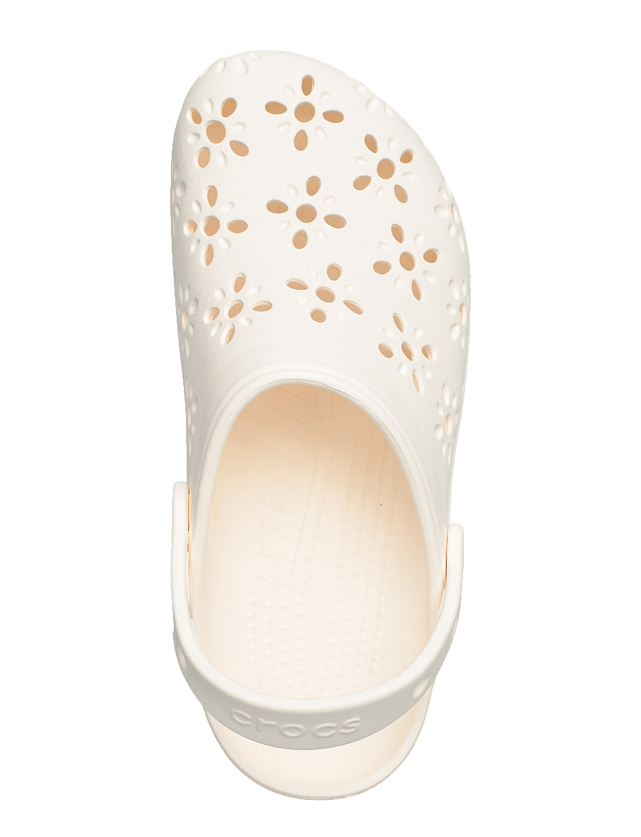 Crocs - Classic Floral Cut Out Clog K - clogs - chalk - 3