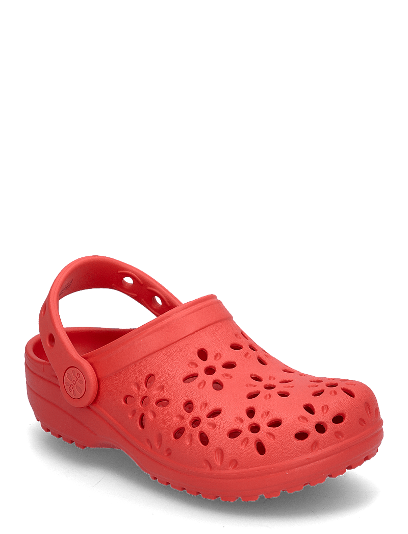 Crocs - Classic Floral Cut Out Clog K - crocksid - cherry red - 0