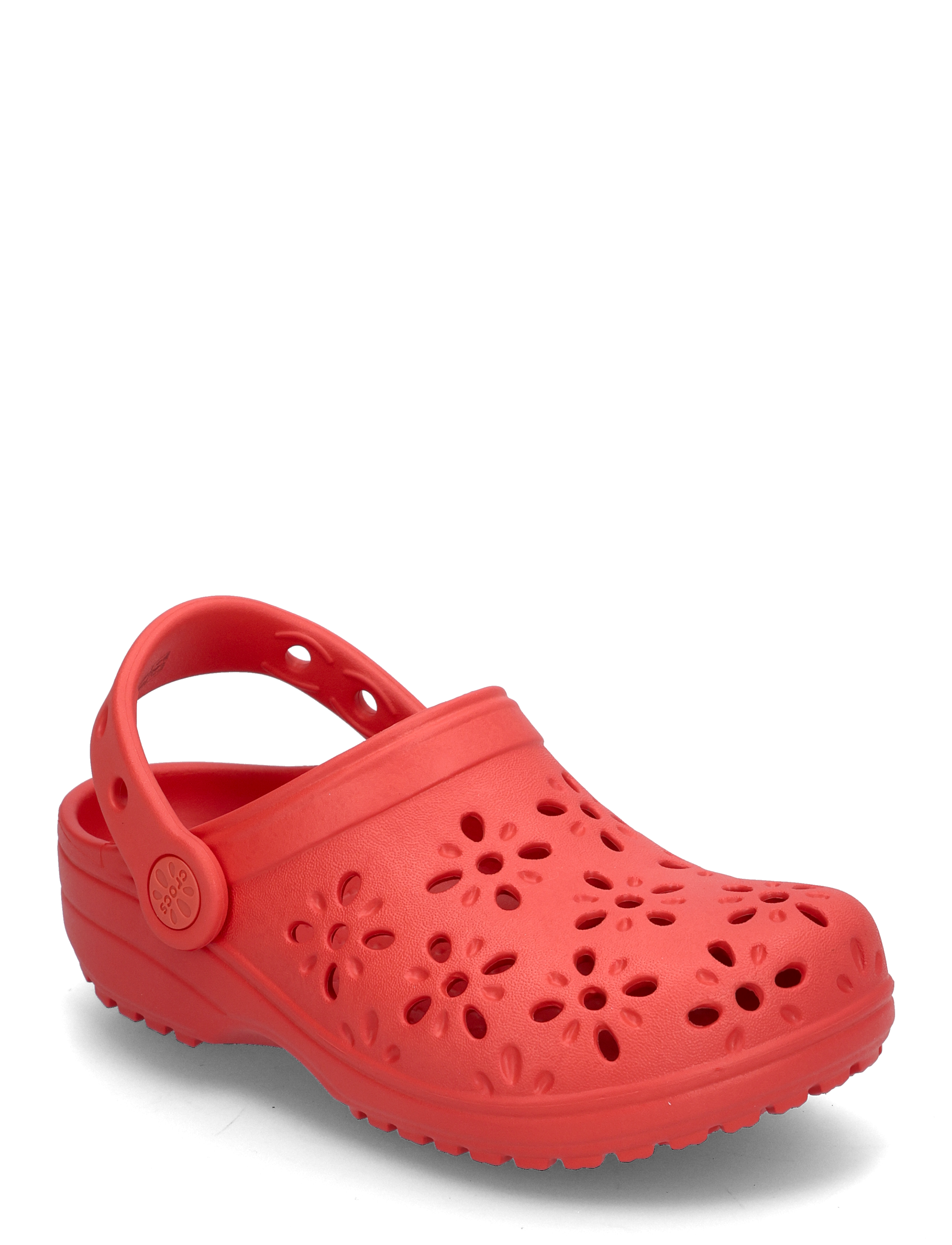 Crocs Classic Floral Cut Out Clog K - Clogs - CHERRY RED / red