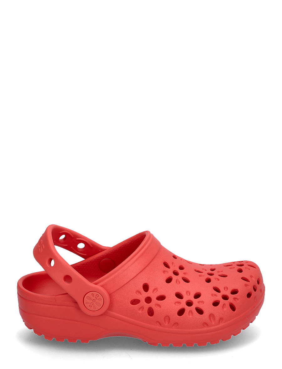 Crocs - Classic Floral Cut Out Clog K - clogs - cherry red - 1