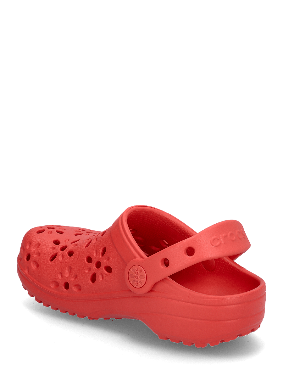 Crocs - Classic Floral Cut Out Clog K - clogs - cherry red - 2
