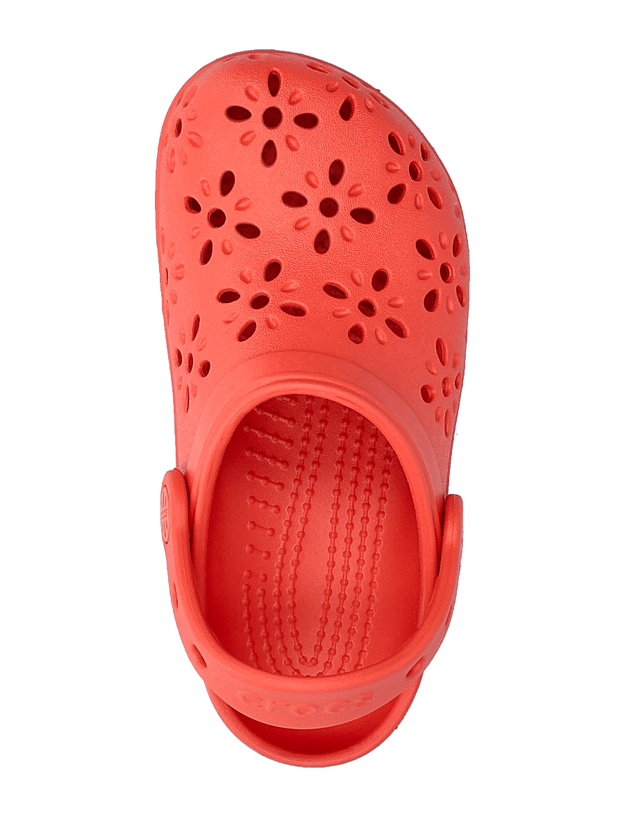 Crocs - Classic Floral Cut Out Clog K - clogs - cherry red - 3
