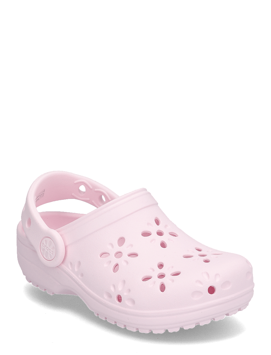 Crocs - Classic Floral Cut Out Clog K - clogs - pink milk - 0