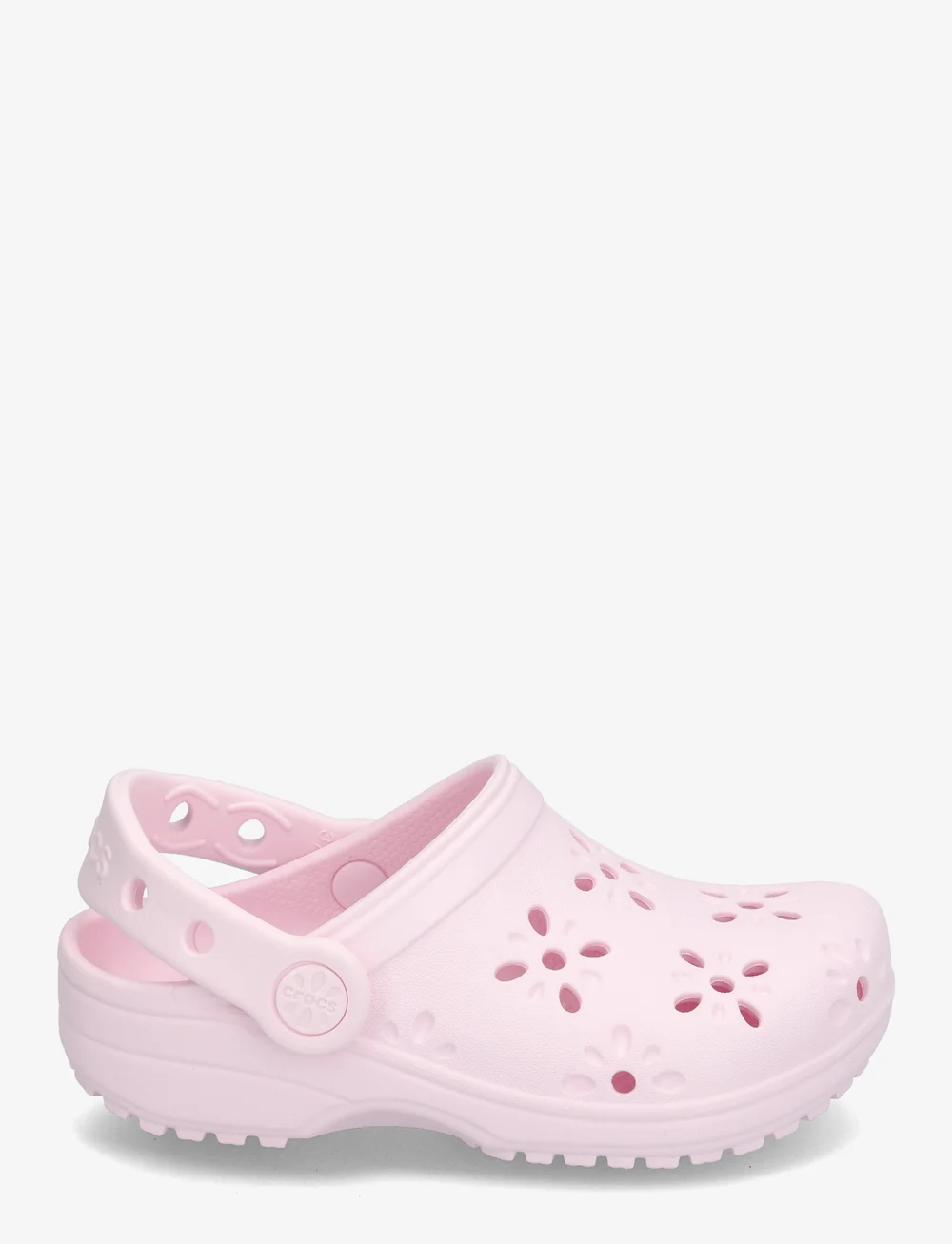 Crocs - Classic Floral Cut Out Clog K - clogs - pink milk - 1