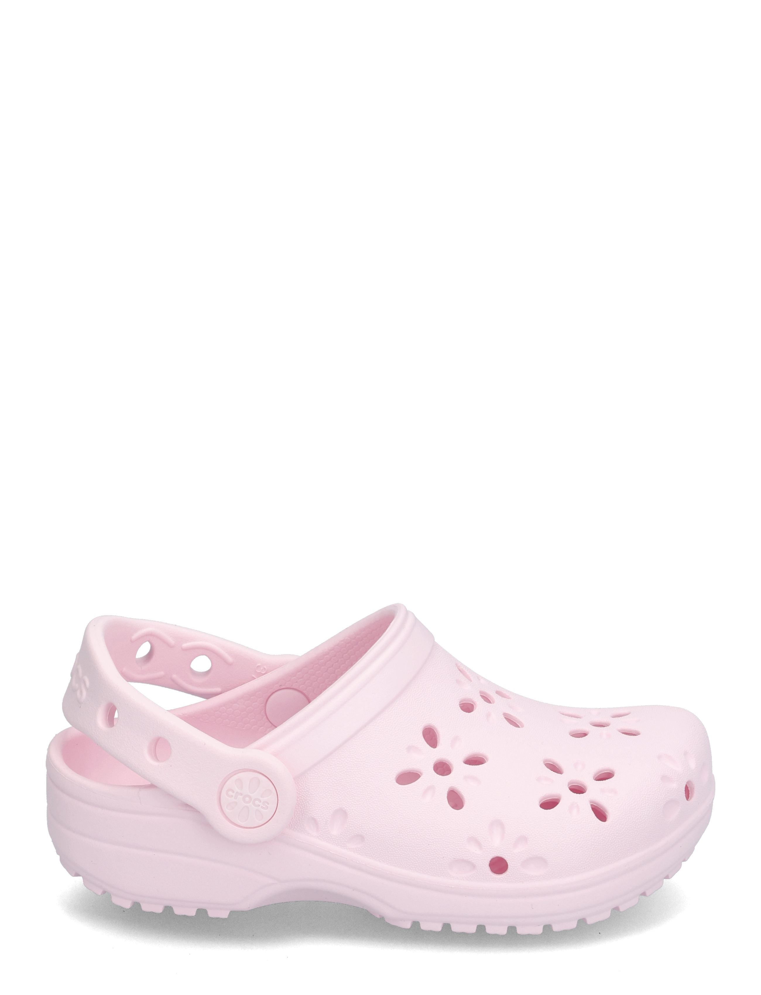 Crocs - Classic Floral Cut Out Clog K - klossar - pink milk - 1