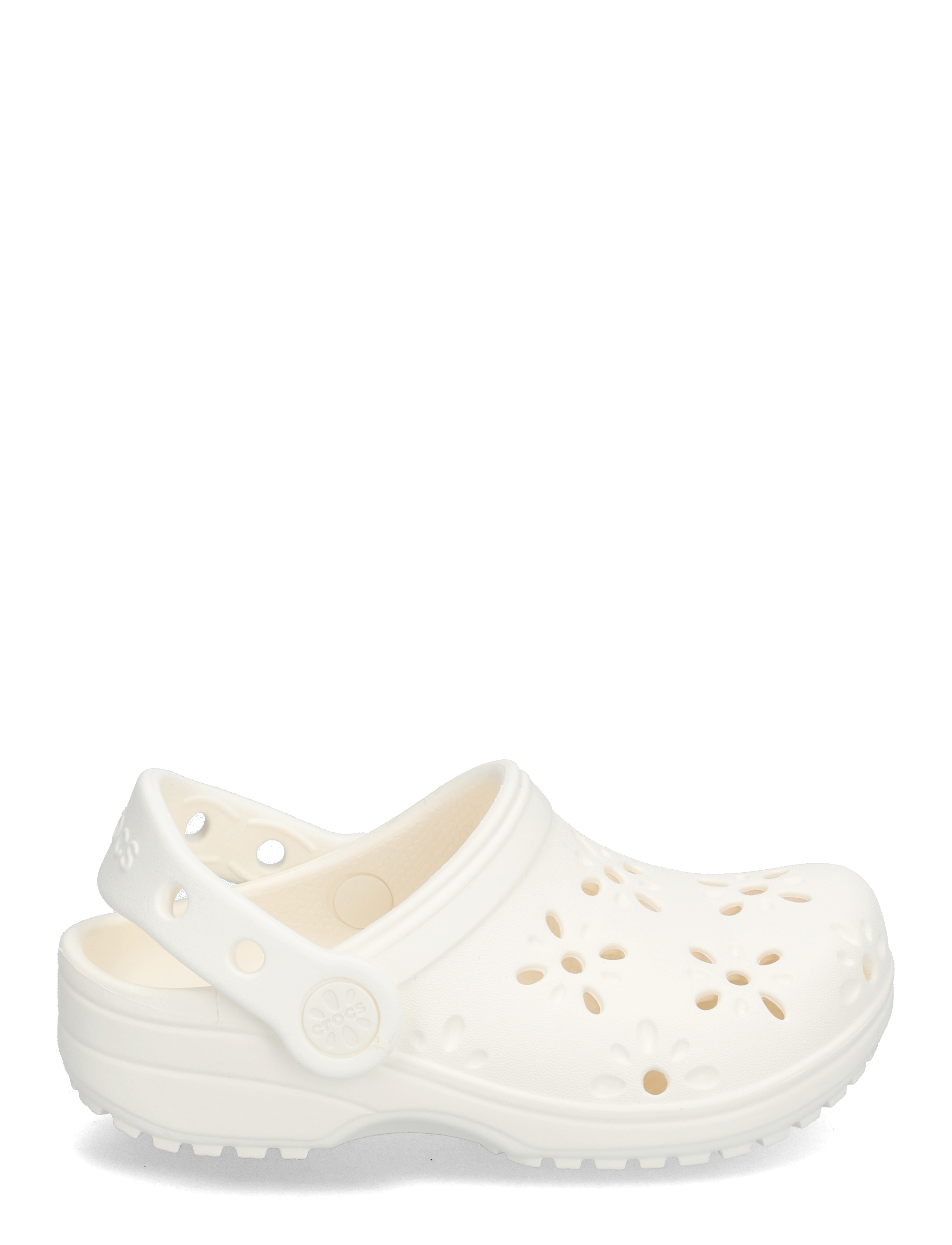 Crocs - Classic Floral Cut Out Clog T - clogs - chalk - 1