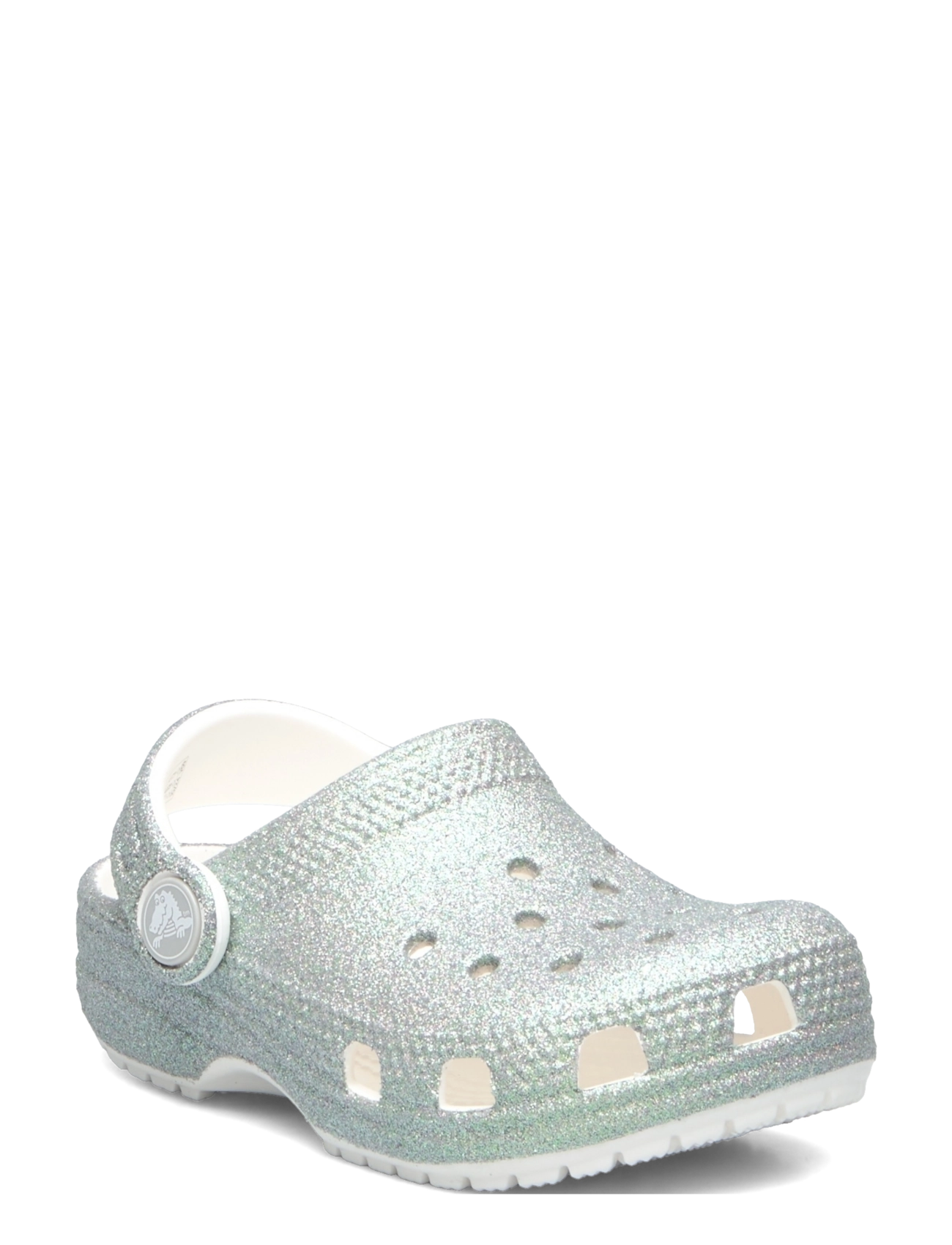 Crocs Classic Iridescent Glitter Cgt, 25/26, Schuhe, Silber - Clogs, Kinder