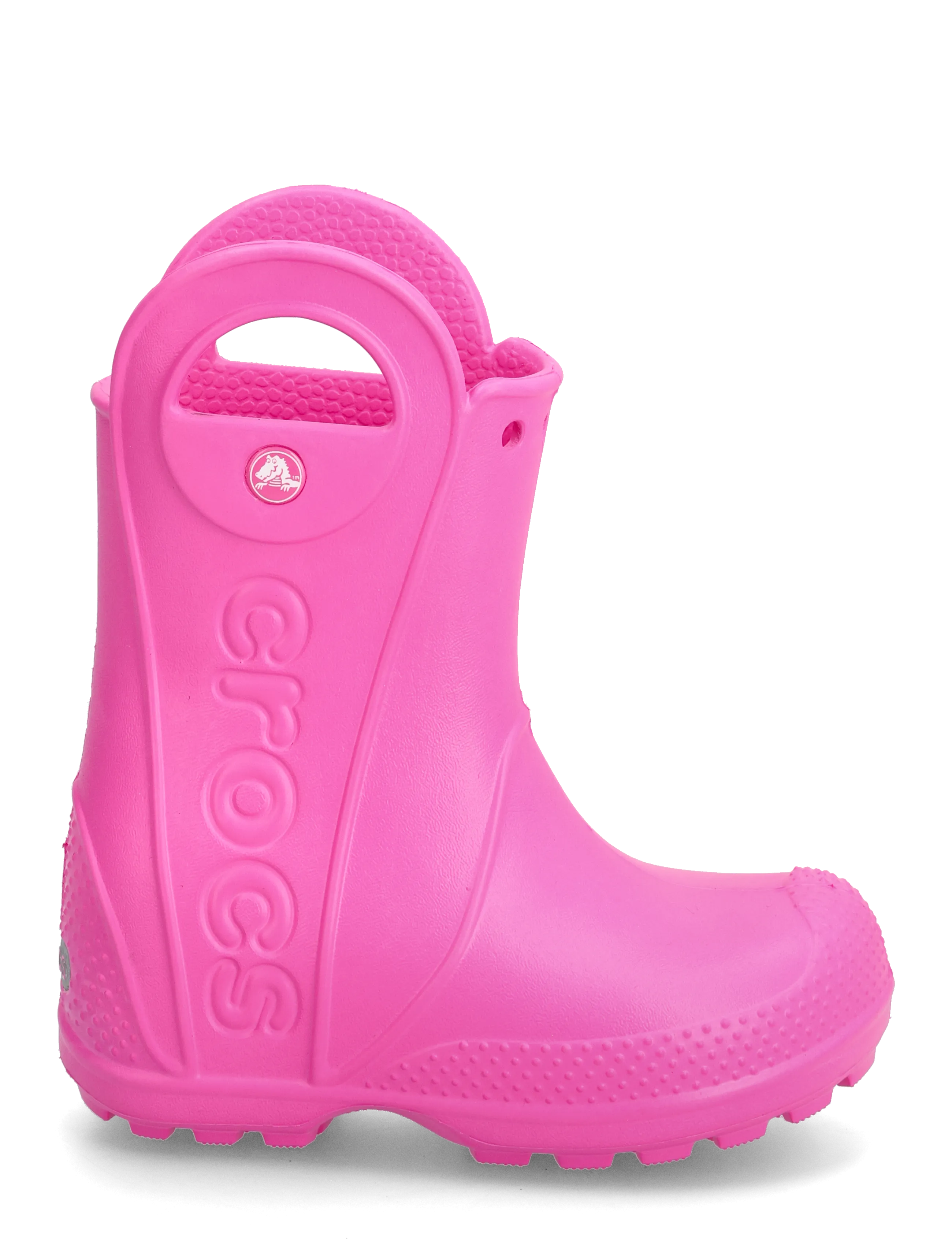 Crocs - Handle It Rain Boot T - guminiai batai be pamušalo - pink crush - 1