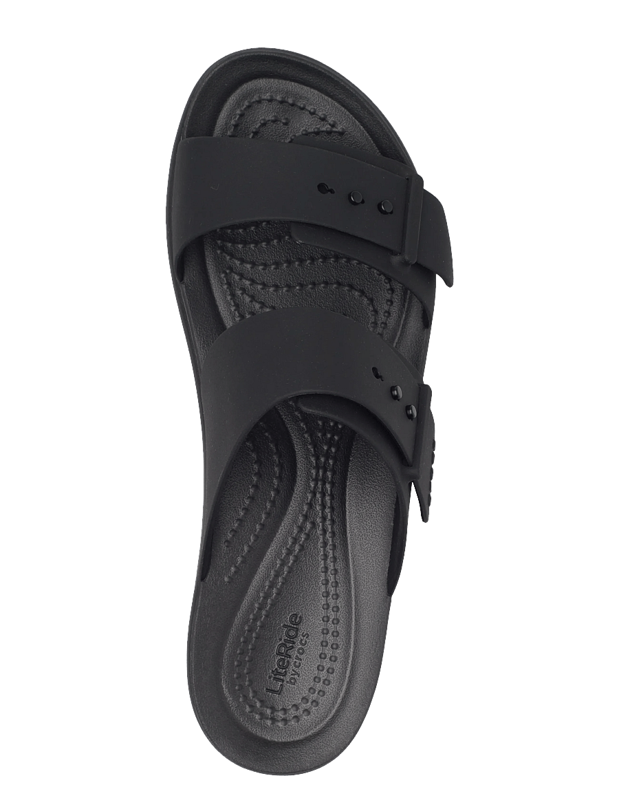 Crocs - Brooklyn Buckle Low Low - flat sandals - black - 3