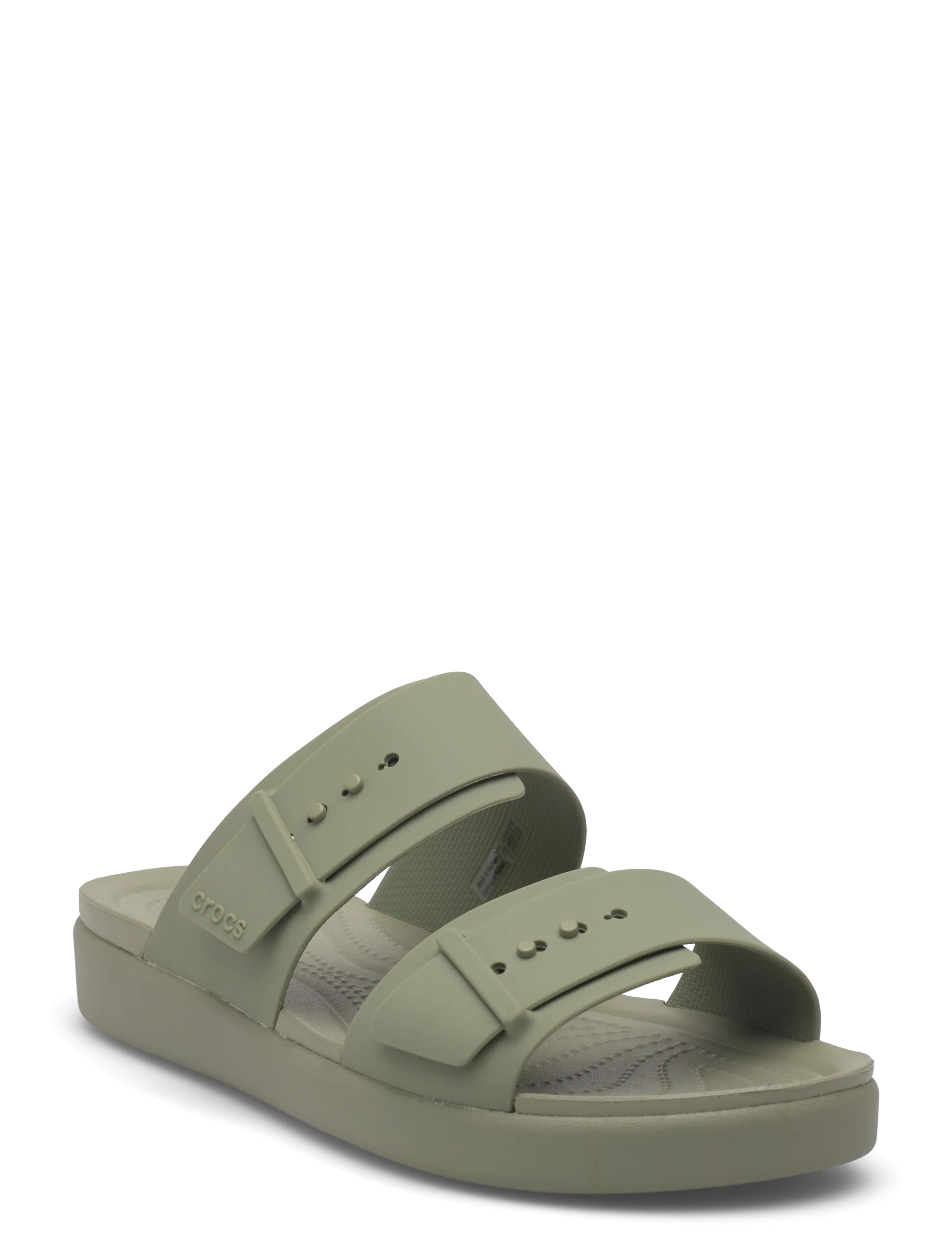 Crocs Brooklyn Buckle Low Low, 41/42, Green, Sandaler > Flade Sandals, Dame