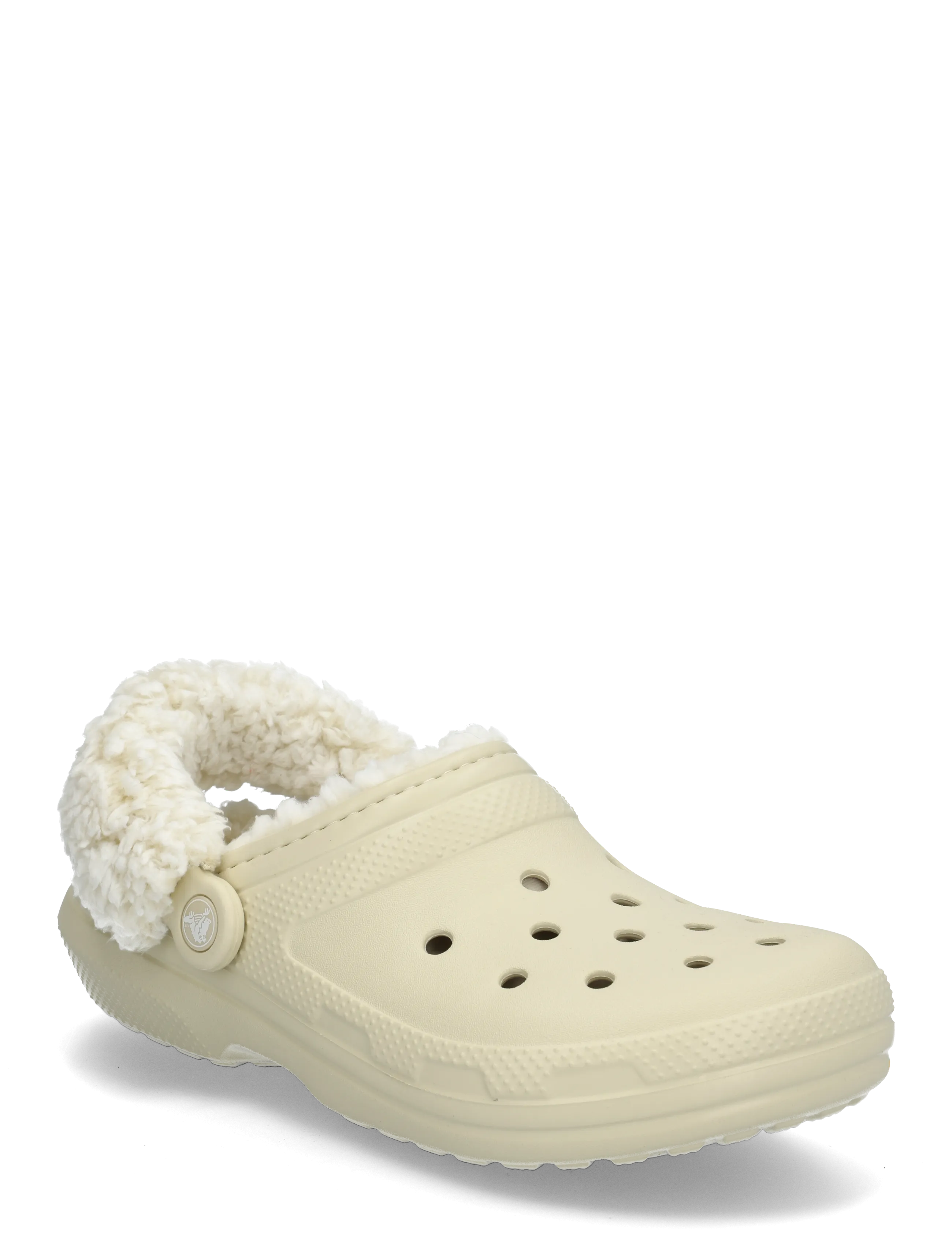 Crocs Classic Fleece Lined Clog - Hausschuhe - BONE / cream