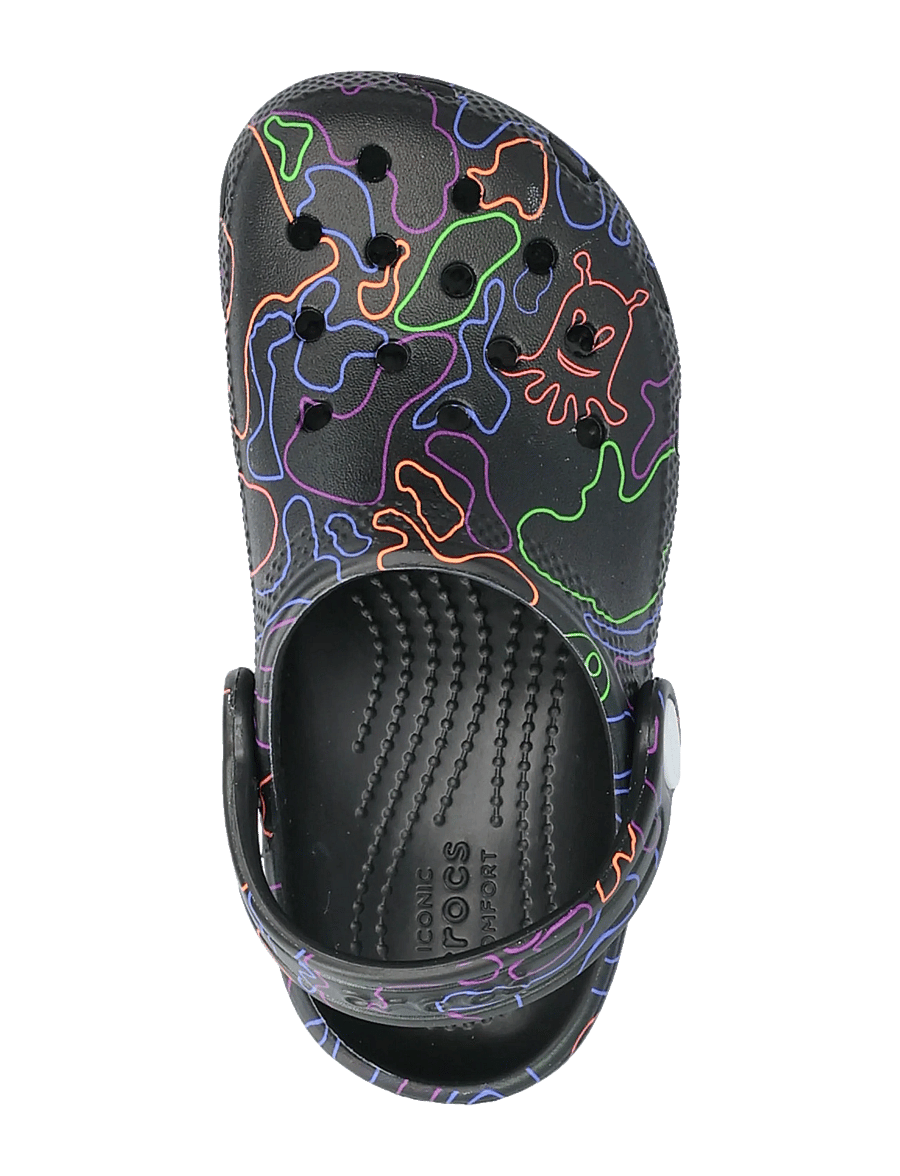 Crocs - Clsc Hi Vis Camo Clog T - clogs - black/multi - 3
