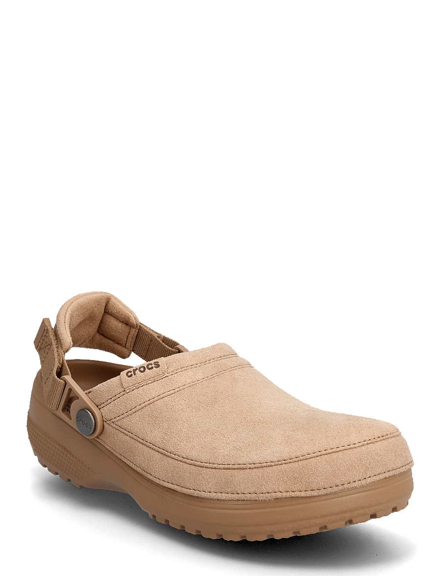 Crocs - Crafted Vegan Suede Cg - mules & clogs - milk chocolate - 0