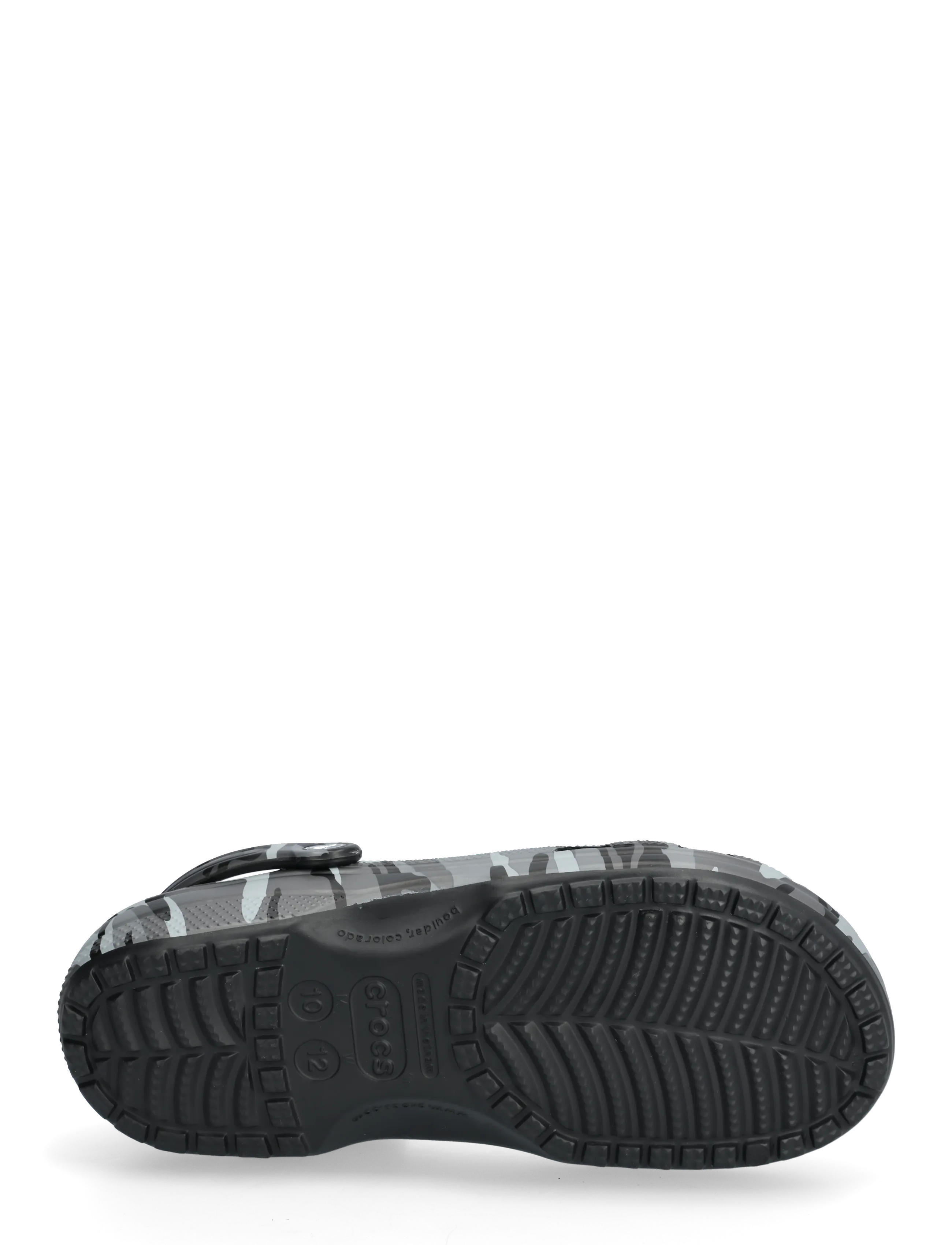 Crocs - Classic Camouflage Clog - mules & clogs - black/slate grey - 4
