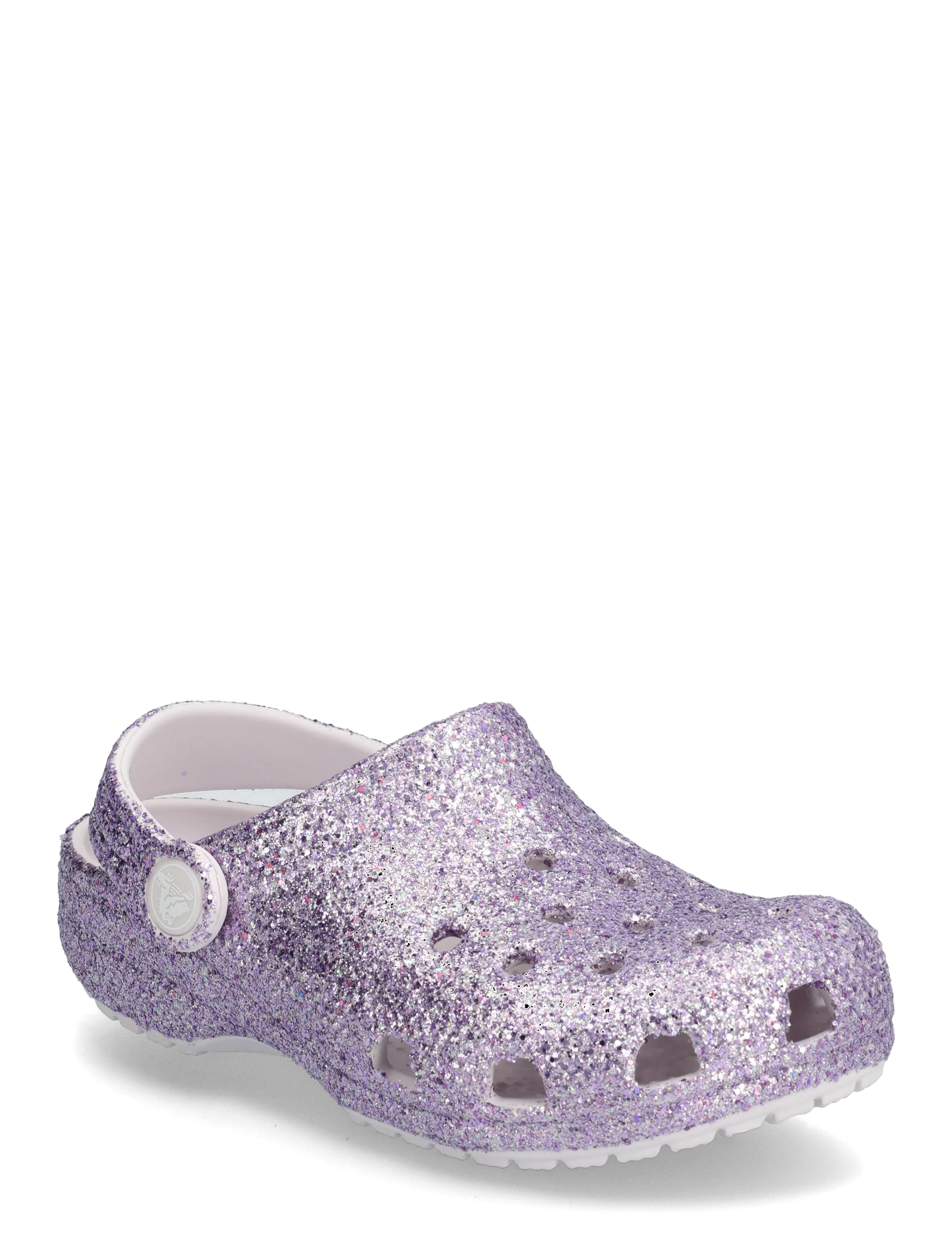 Crocs Classic Chunky Glitter Clog K, 34/35, Purple, Sko > Træsko, Børn