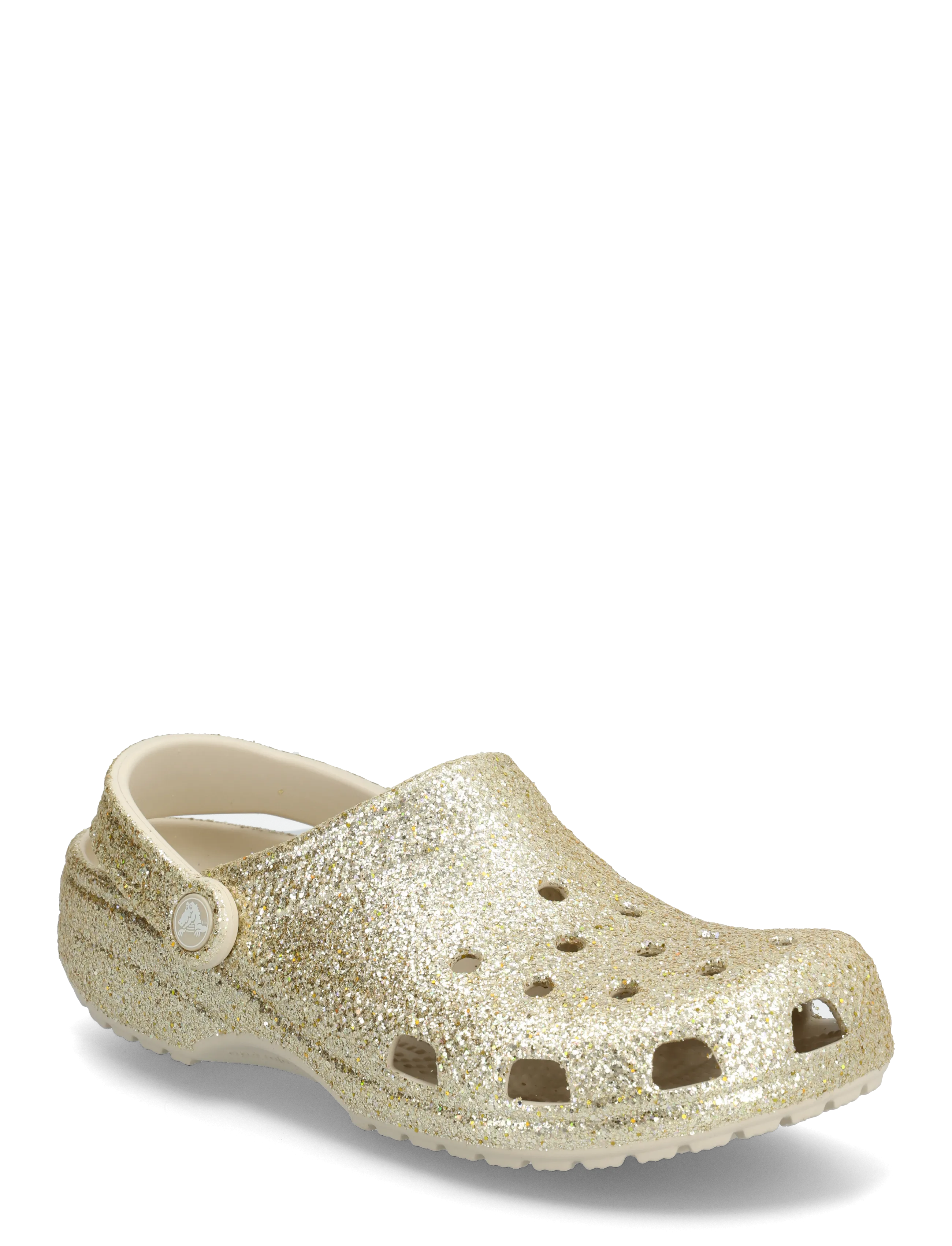 Crocs Classic Chunky Glitter Clog K, 34/35, Beige, Sko > Træsko, Børn