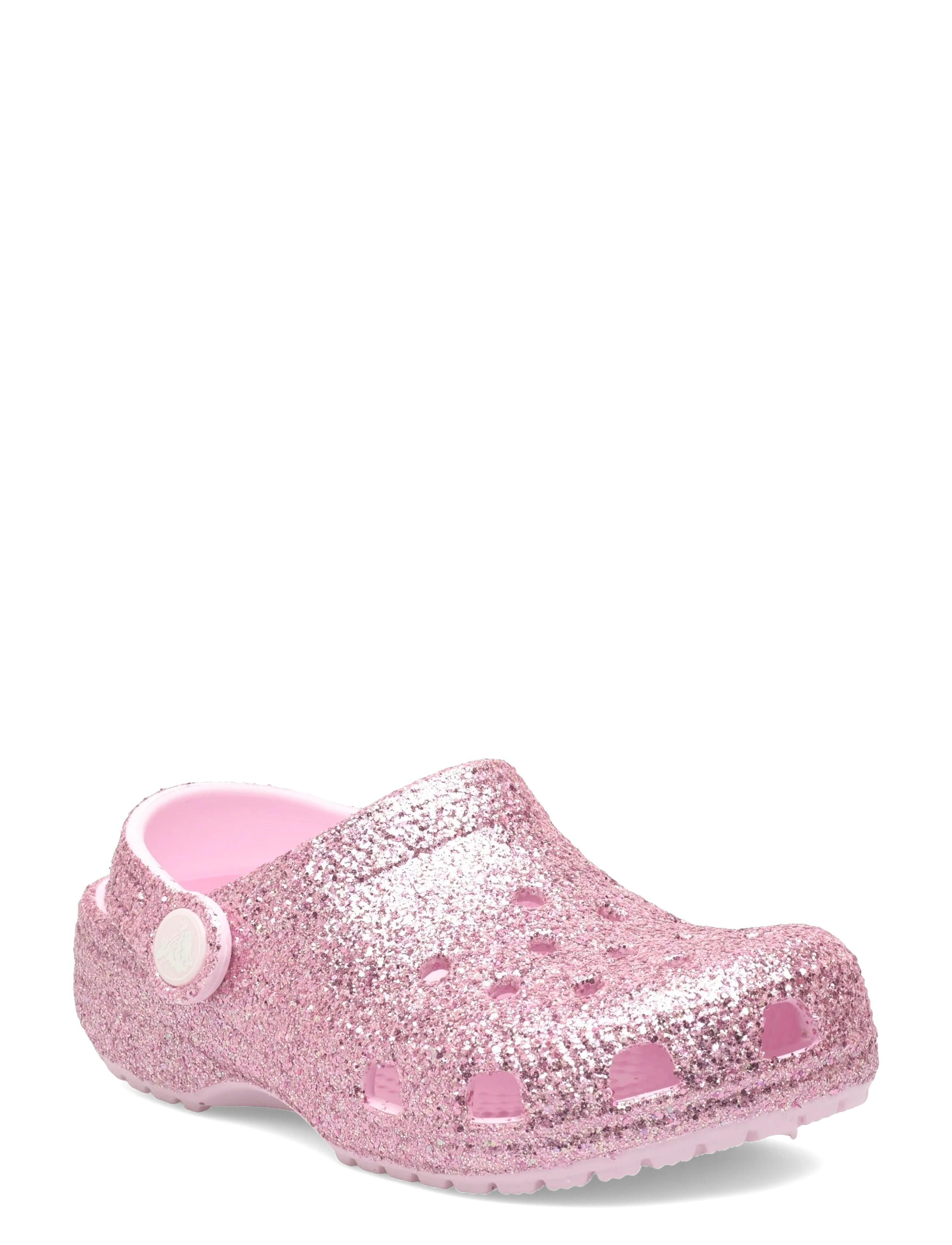 Crocs Classic Chunky Glitter Clog T, 19/20, Pink, Sko > Træsko, Børn