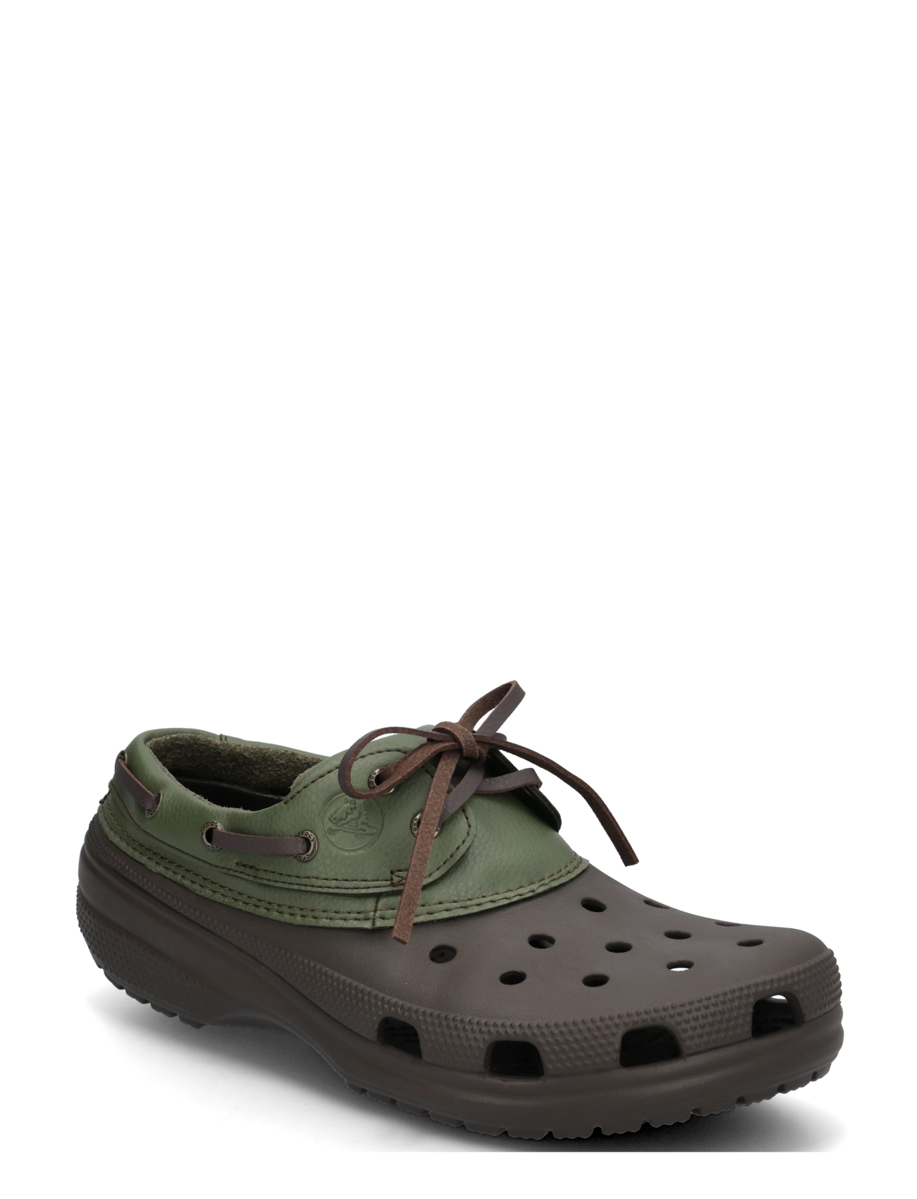 Crocs Classic Boat Shoe - Streetstyle - ESPRESSO/ARMY GREEN / brown