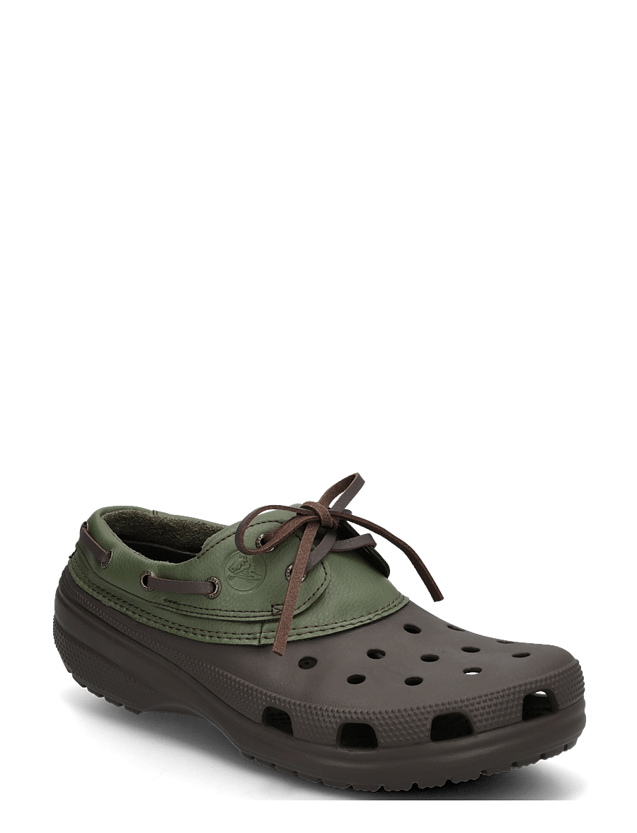 Crocs - Classic Boat Shoe - seglarskor - espresso/army green - 0