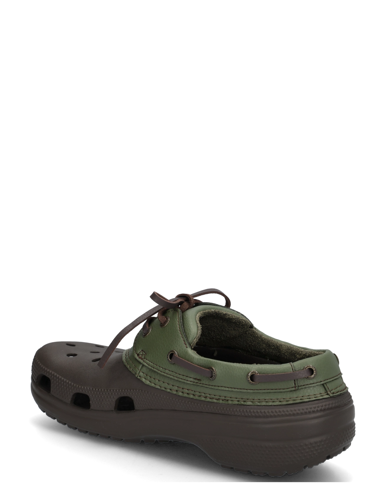 Crocs - Classic Boat Shoe - seglarskor - espresso/army green - 1