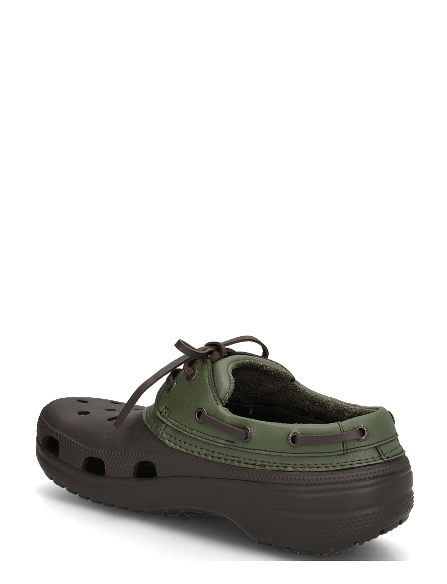Crocs - Classic Boat Shoe - seglarskor - espresso/army green - 1