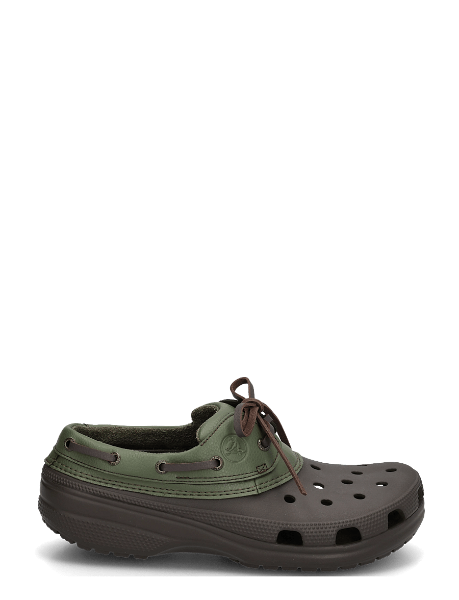 Crocs - Classic Boat Shoe - seglarskor - espresso/army green - 2