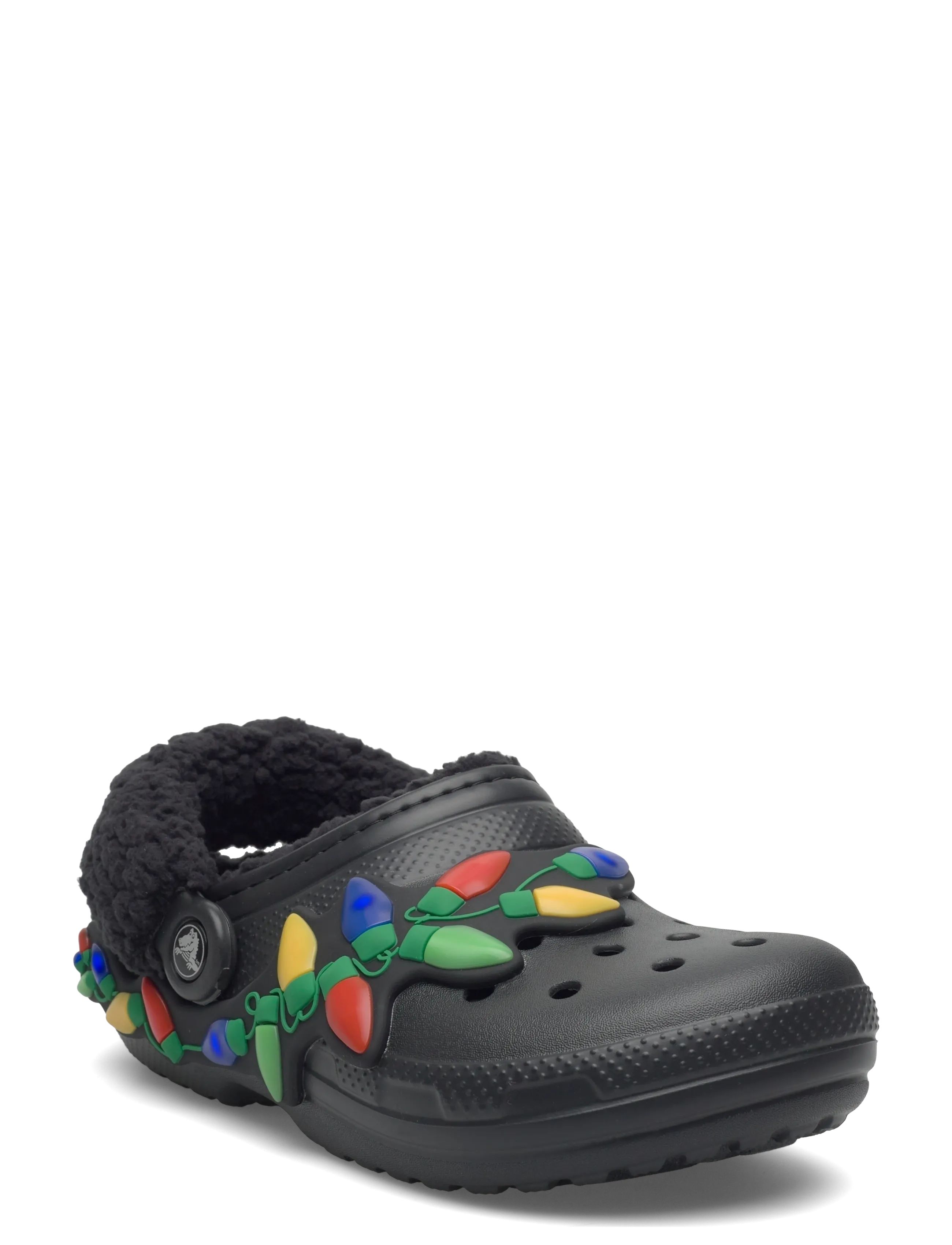 ClassicLinedHolidayLightsClog - BLACK/MULTI