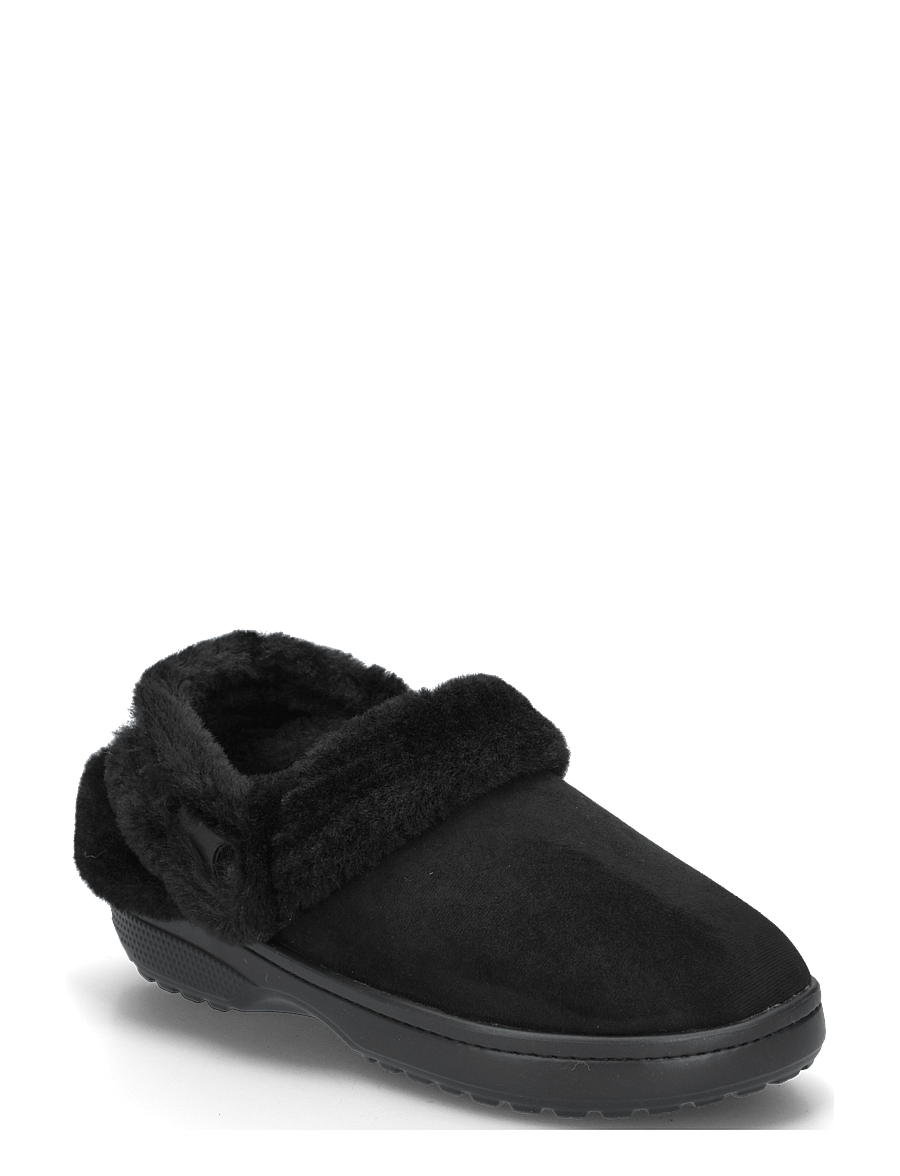 Crocs - Cl Unfurgtble Vegan Suede Clog - mules & clogs - black - 0