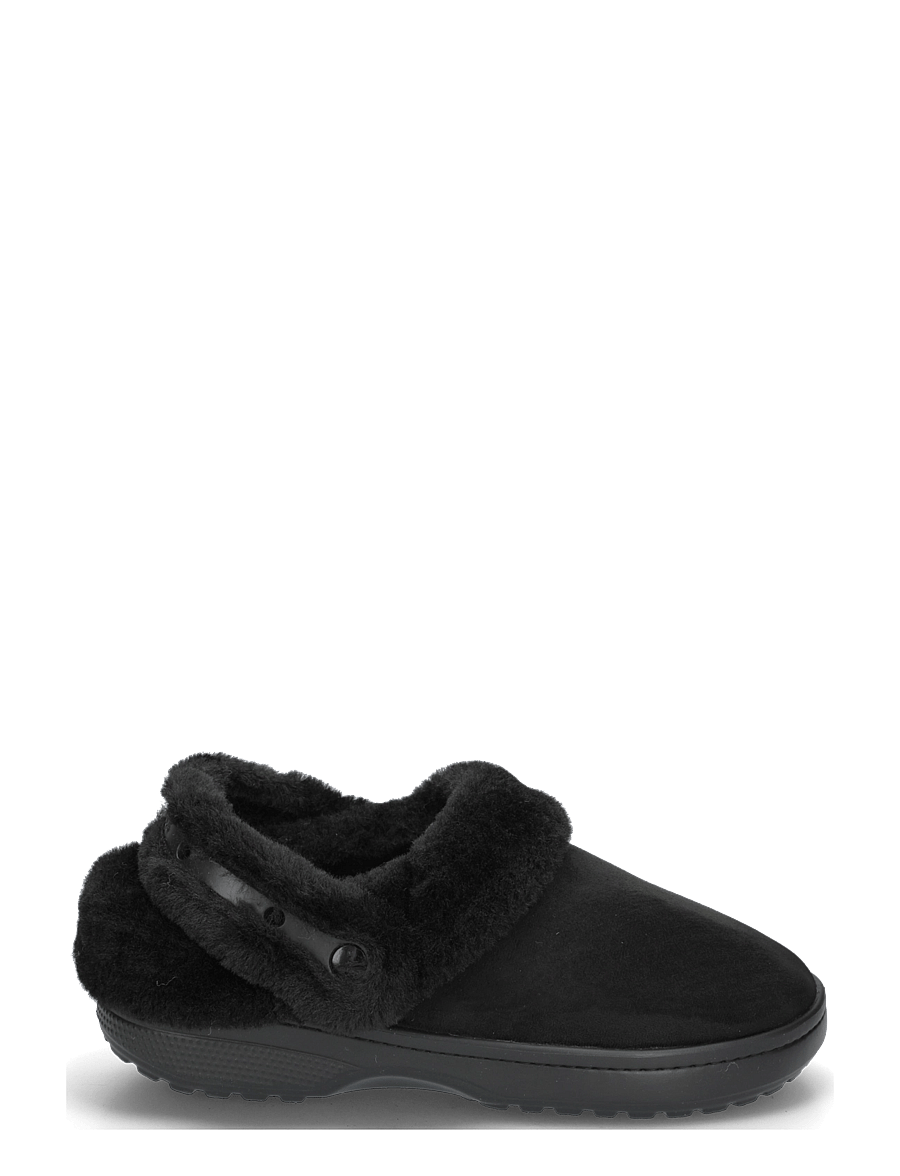Crocs - Cl Unfurgtble Vegan Suede Clog - mules & clogs - black - 2