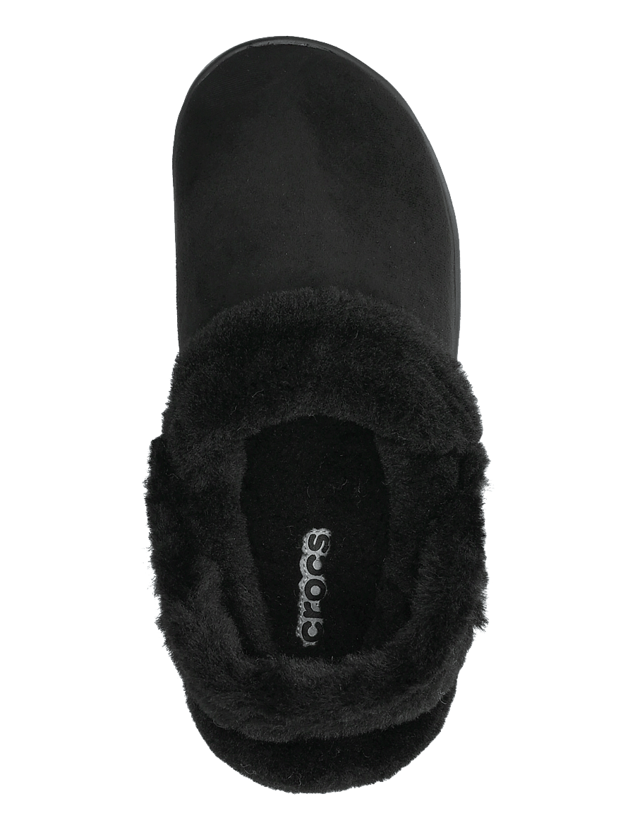 Crocs - Cl Unfurgtble Vegan Suede Clog - mules & clogs - black - 3