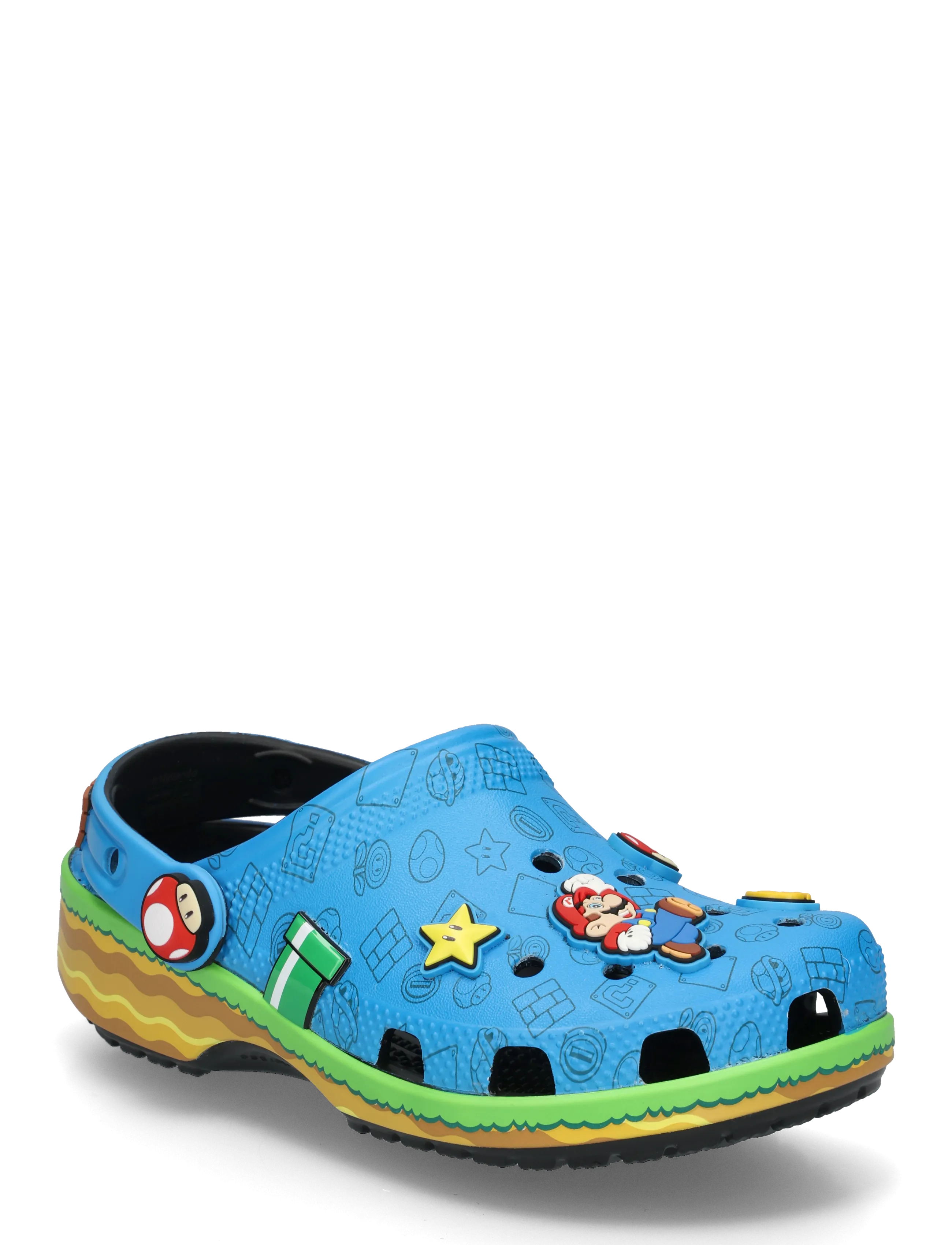 Crocs Super Mario Core Cls Clg K, Børn, Børne Super Mario Clog, Blå, Str: 32/33