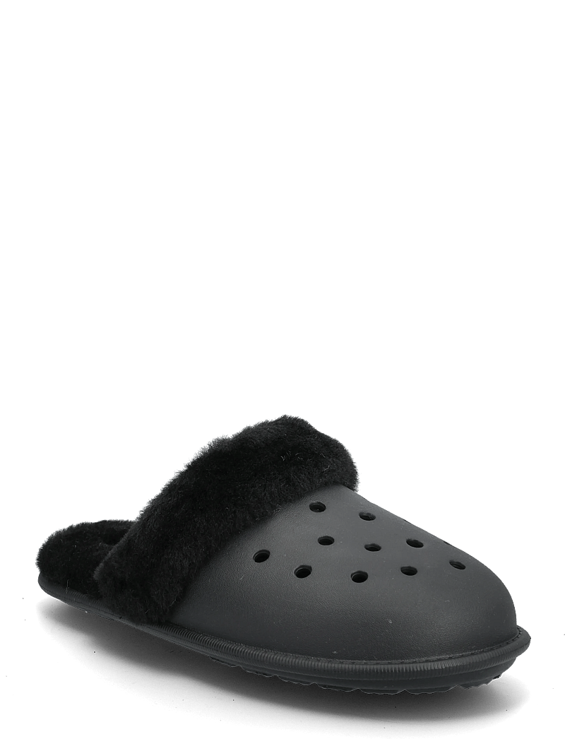 Crocs - Classic Fuzz Scuff - vardagsstil - black - 0