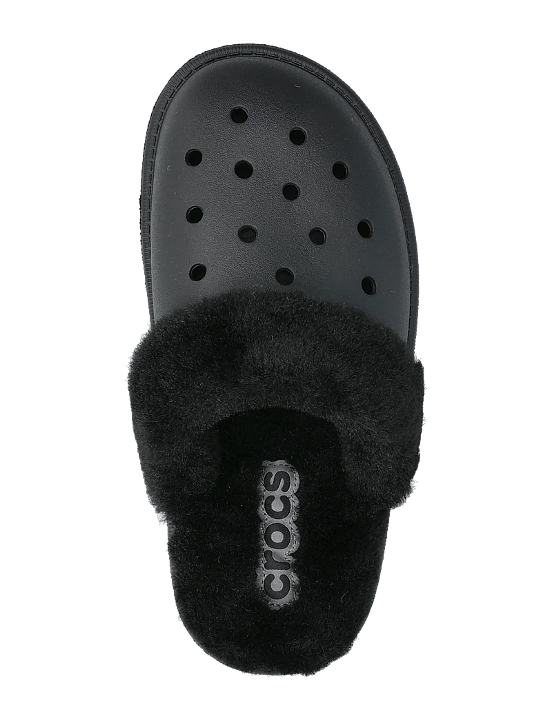 Crocs - Classic Fuzz Scuff - vardagsstil - black - 3