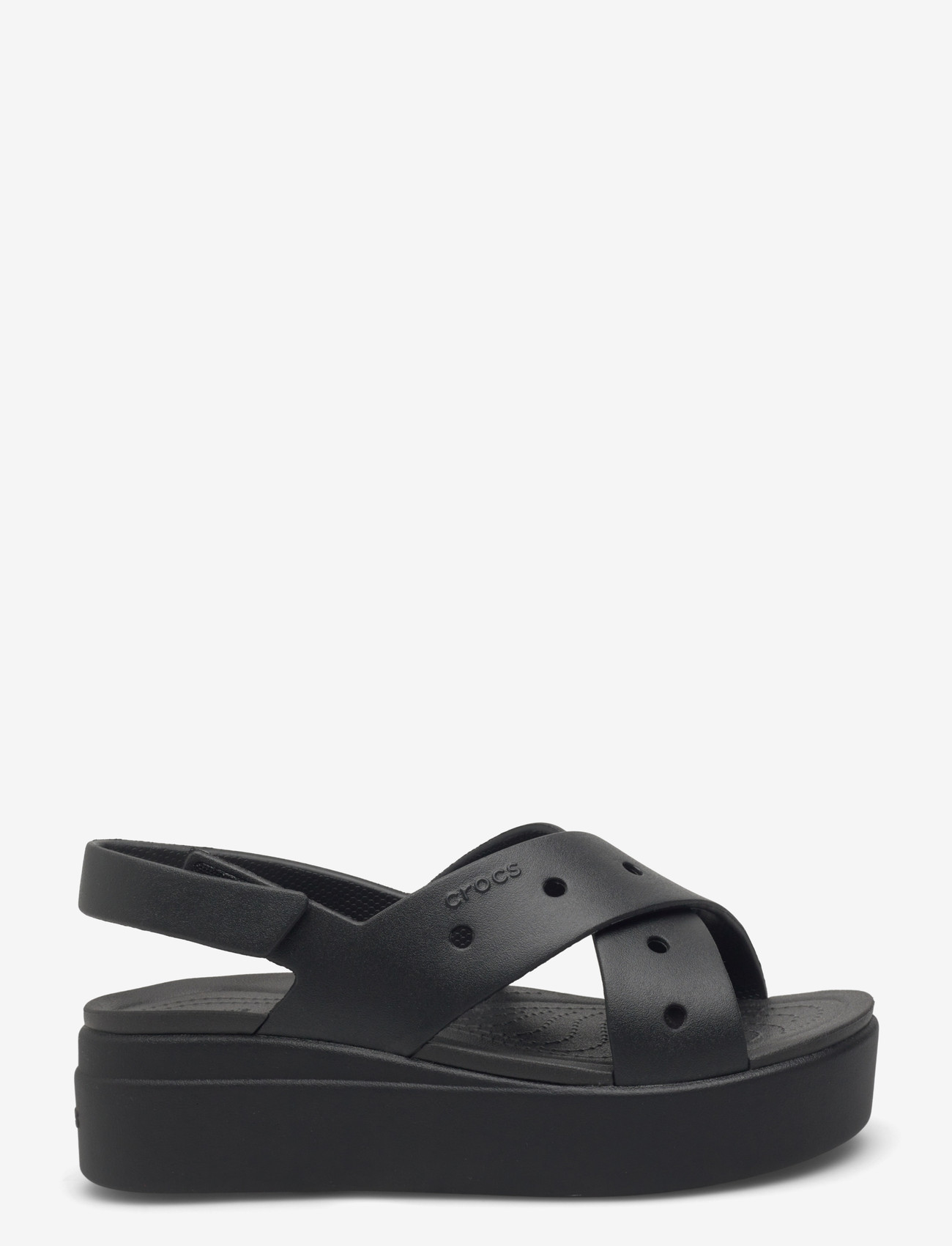 Crocs - Brooklyn 4U Cross Strap Sandal - platform sandals - black - 1
