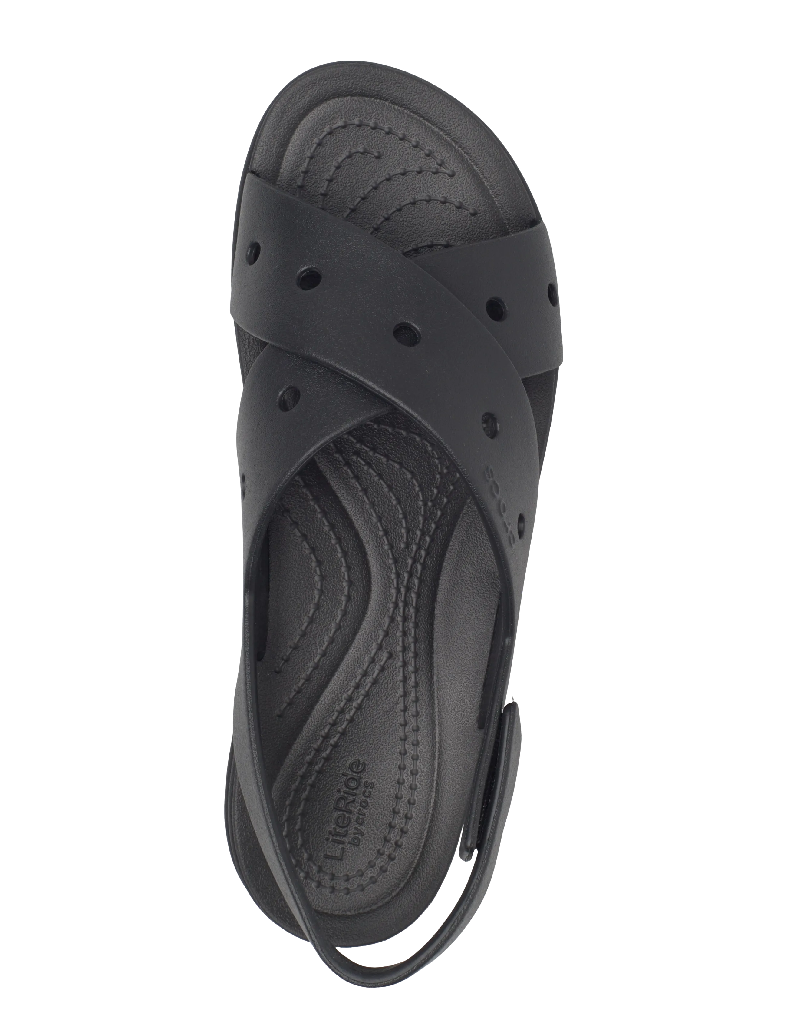 Crocs - Brooklyn 4U Cross Strap Sandal - alusta sandaalit - black - 3