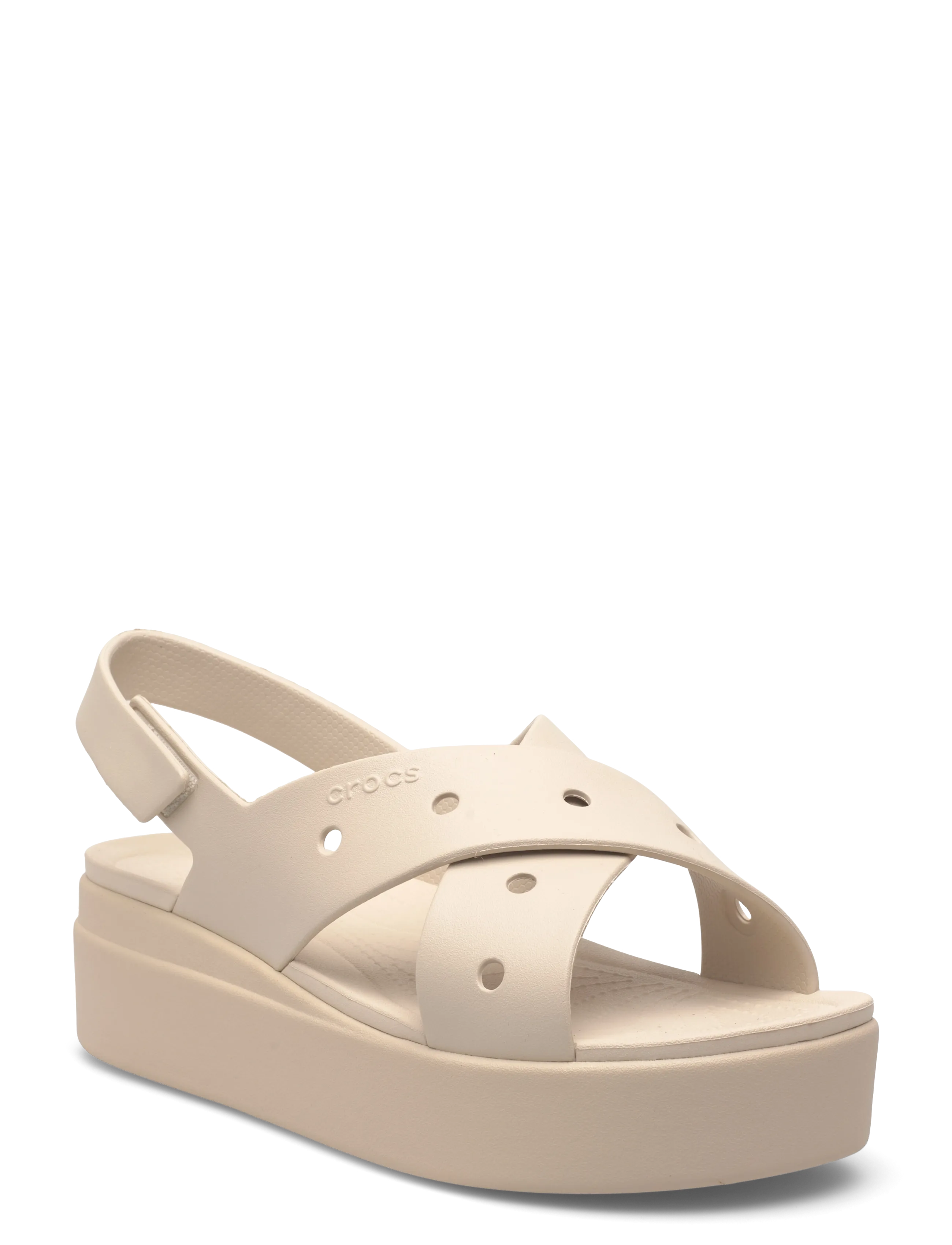 Crocs Brooklyn 4U Cross Strap Sandal - Jalanõud - FRAPPE / beige