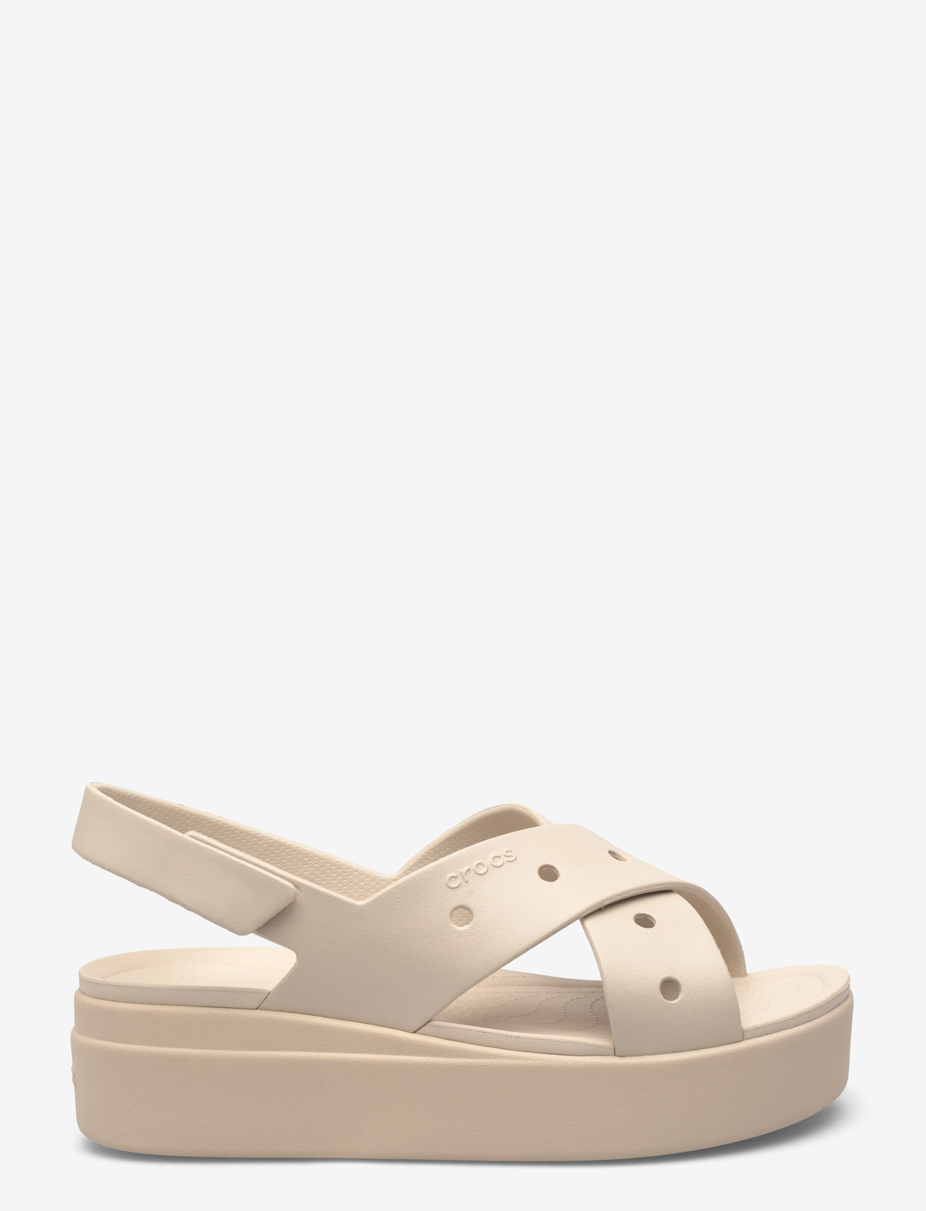 Crocs - Brooklyn 4U Cross Strap Sandal - plateau-sandalen - frappe - 1