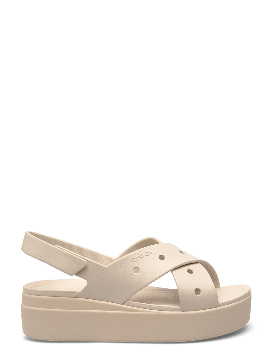Crocs - Brooklyn 4U Cross Strap Sandal - platvorm-sandaalid - frappe - 1
