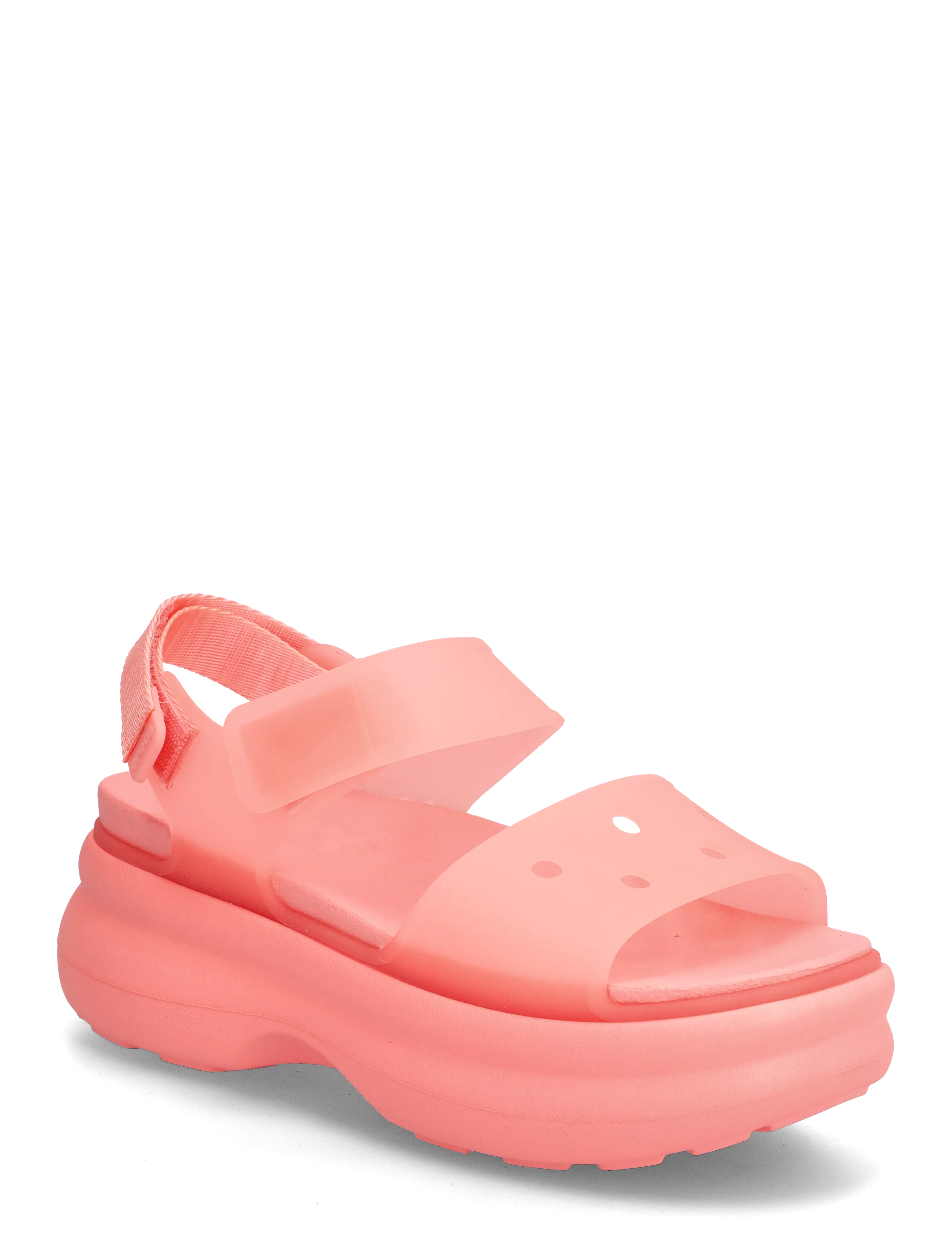 Crocs Soho Frosted Y Strap Sandal, 37/38, Sandals, Rosa - Flat Frauen
