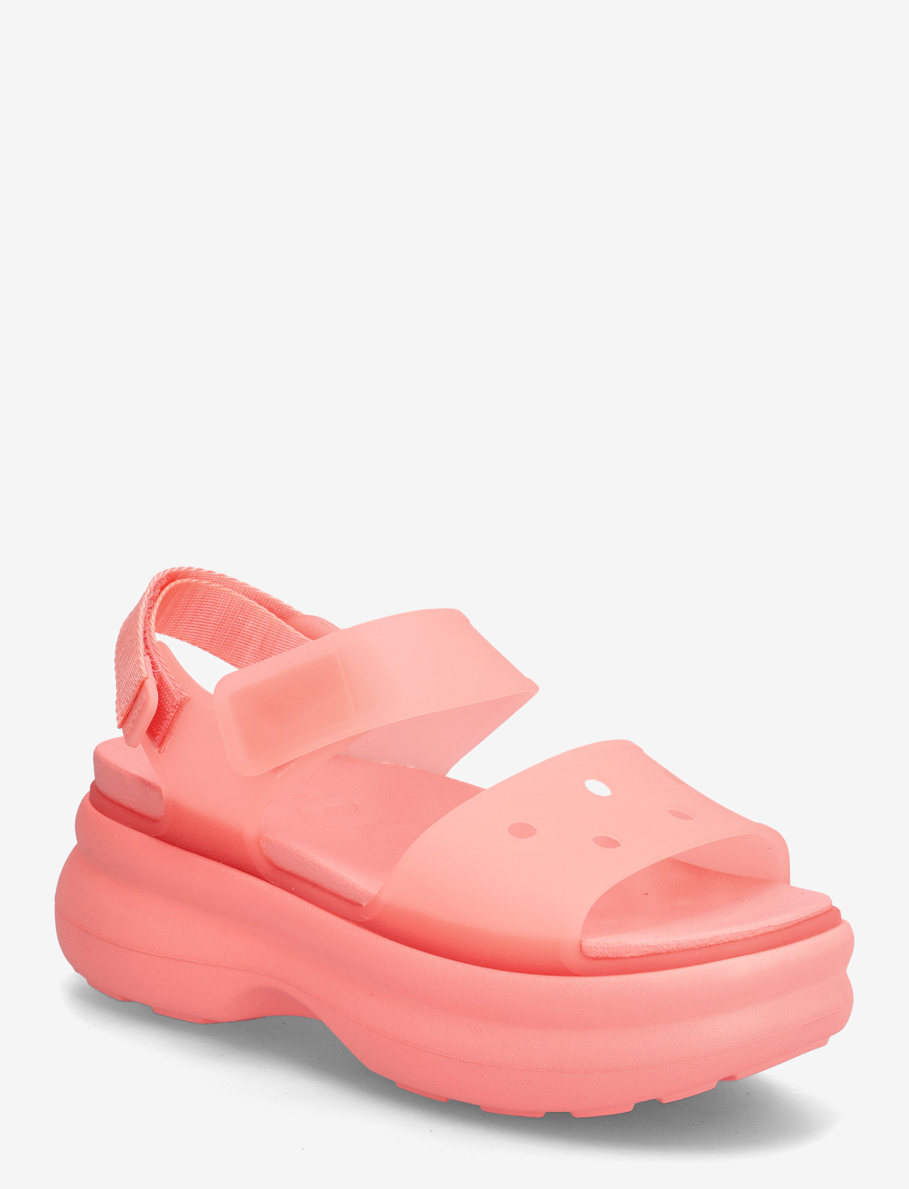 Crocs - Soho Frosted Y Strap Sandal - platform sandals - guava - 0
