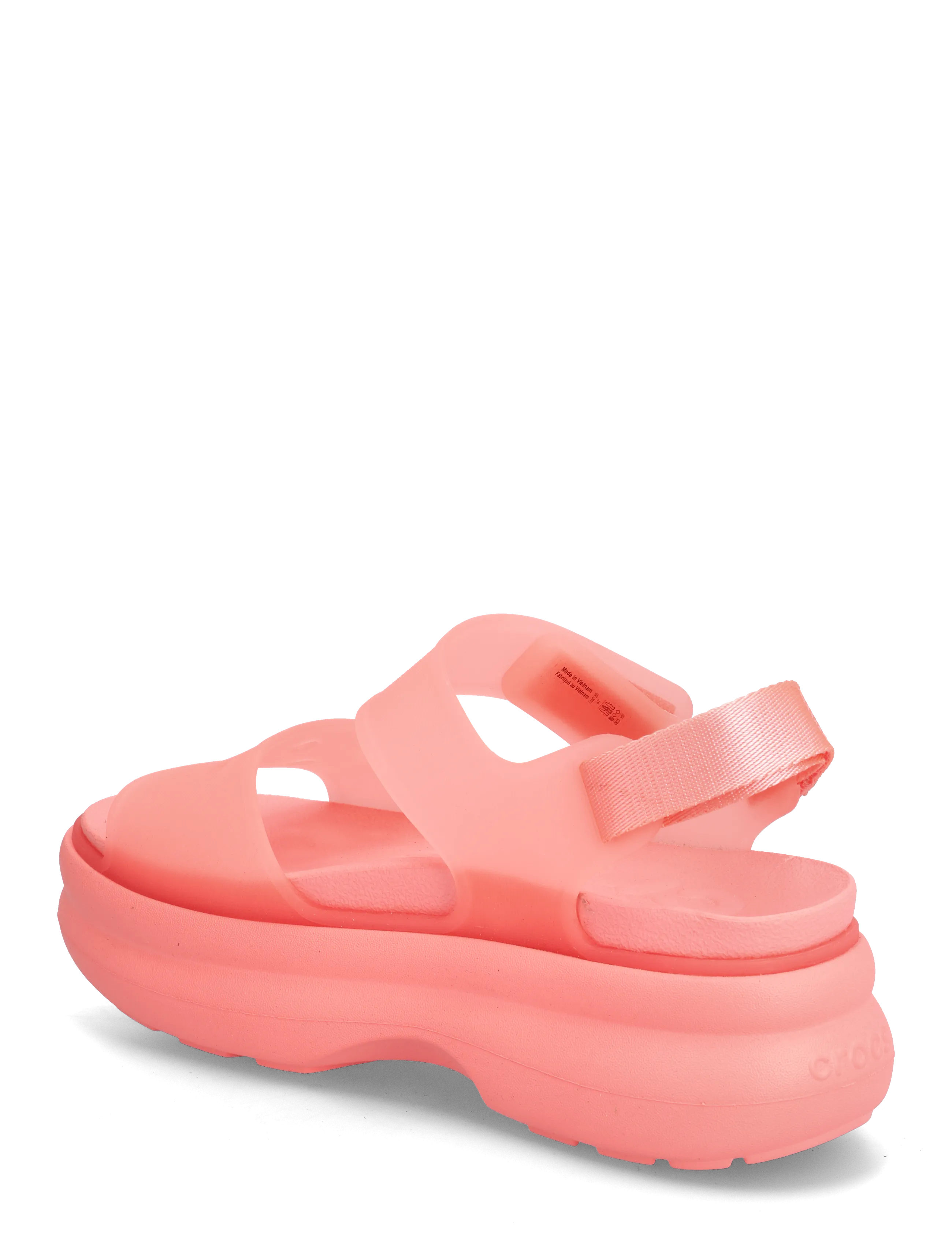 Crocs - Soho Frosted Y Strap Sandal - Þykkbotna sandalar - guava - 1
