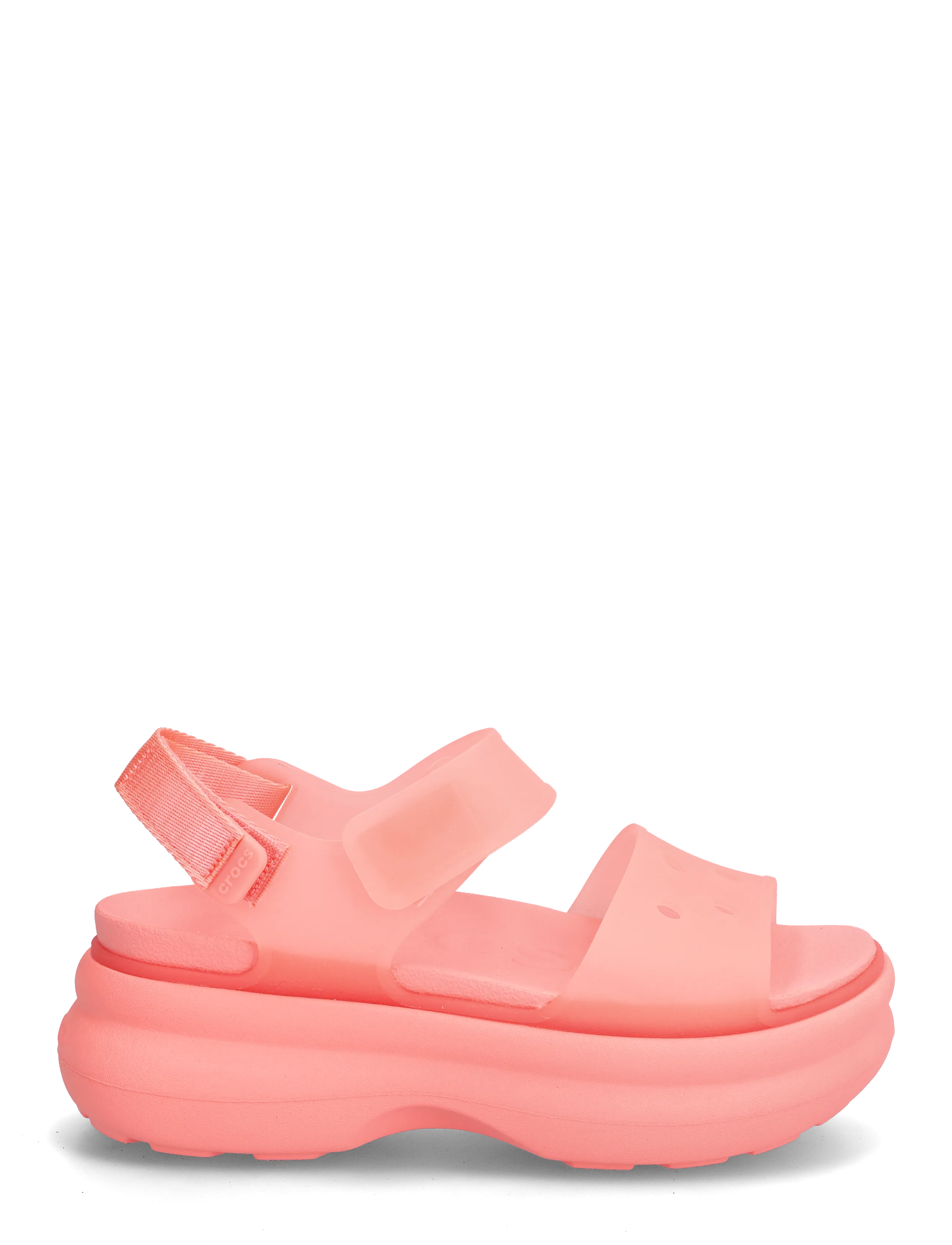 Crocs - Soho Frosted Y Strap Sandal - Þykkbotna sandalar - guava - 2