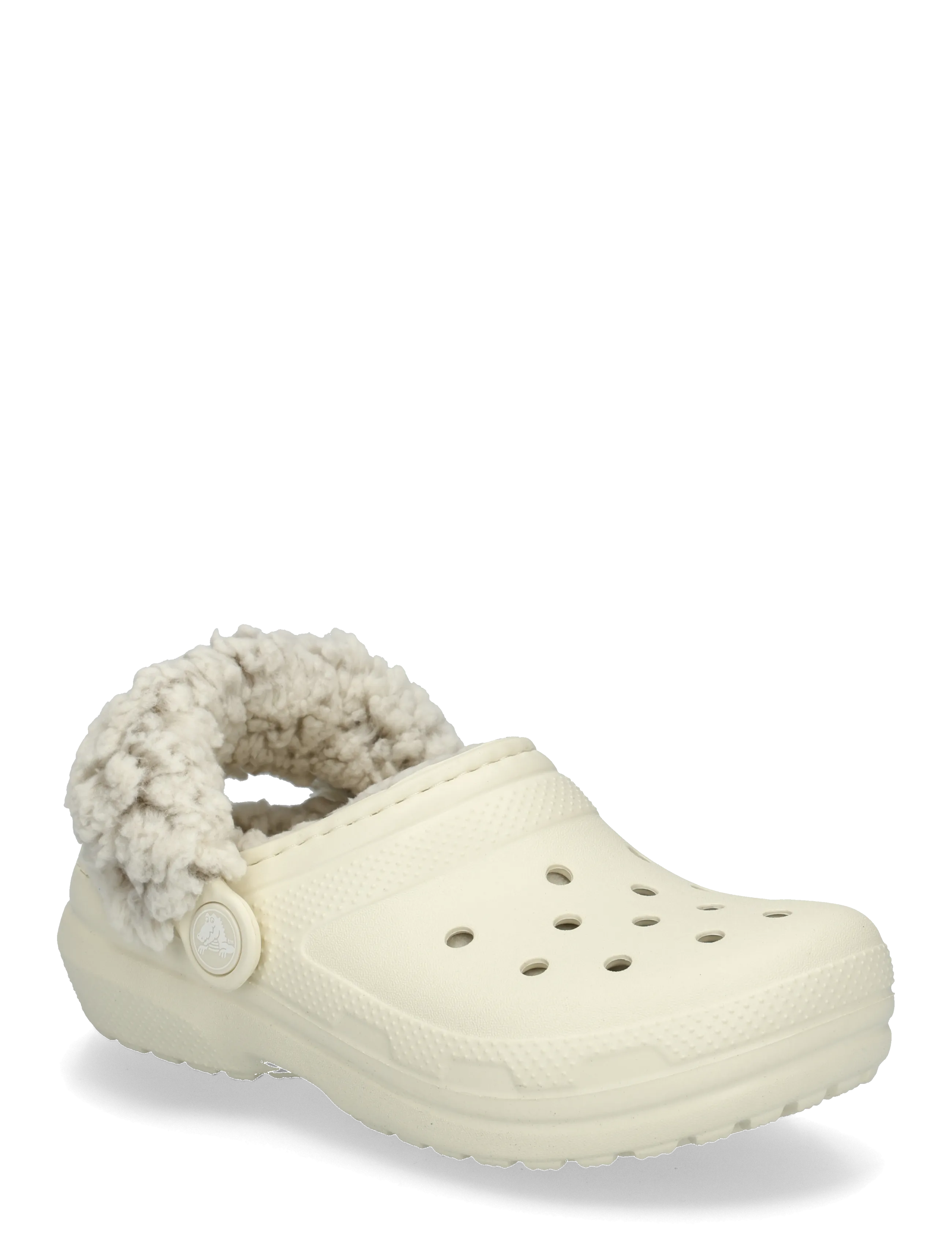 Crocs Classic Fleece Lined Clog K, Kinder, Gefütterter Clog, Weiß, Gr.34/35