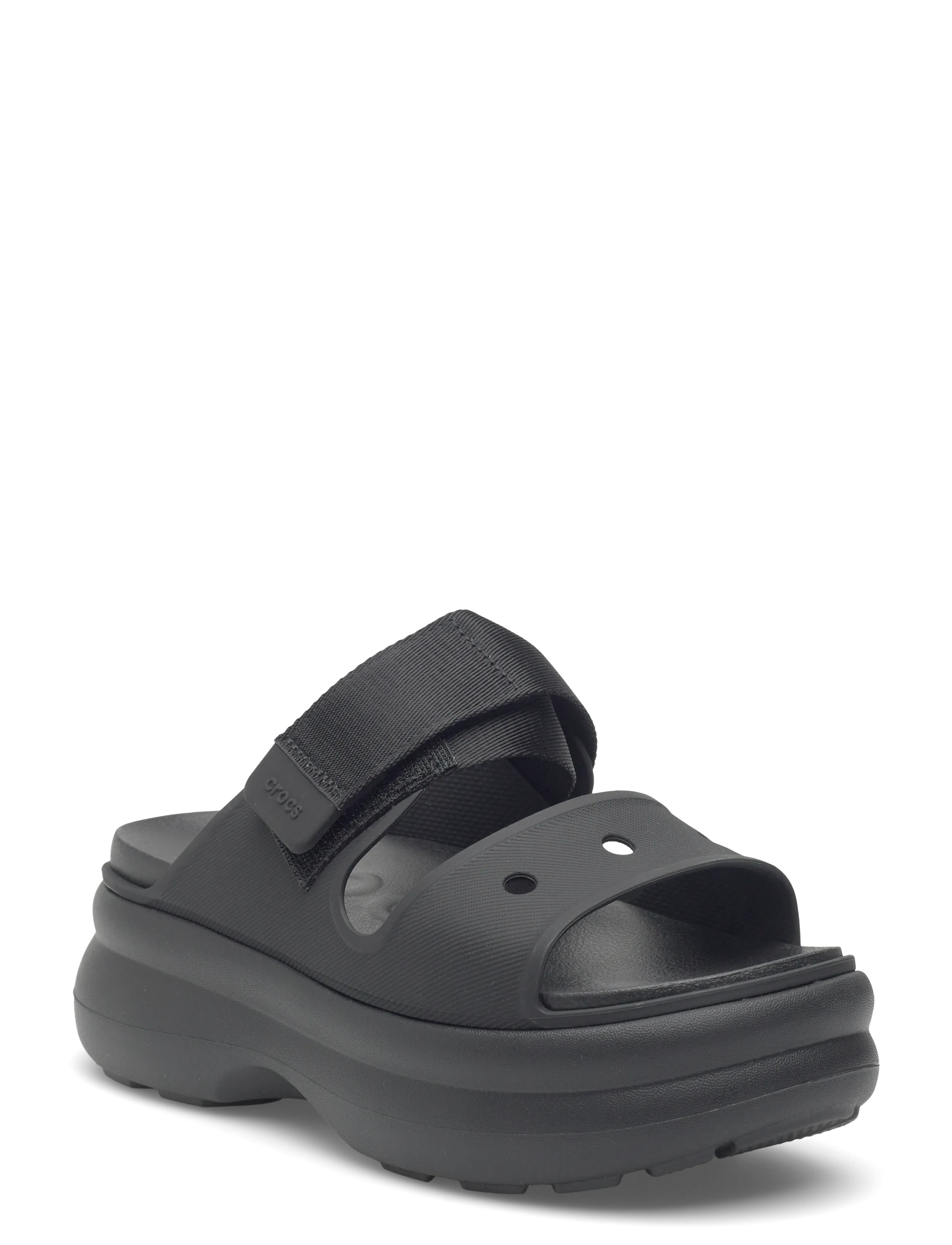 Crocs Soho Two Strap Sandal, 39/40, Black, Sandals > Platform Sandals, Dame